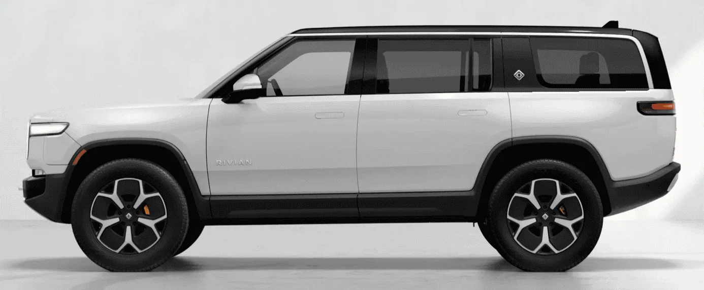 Rivian R1T R1S SEVEN R1S in the Denver Service Center lot - plus an Ocean Coast interior in the wild! 1662058207413