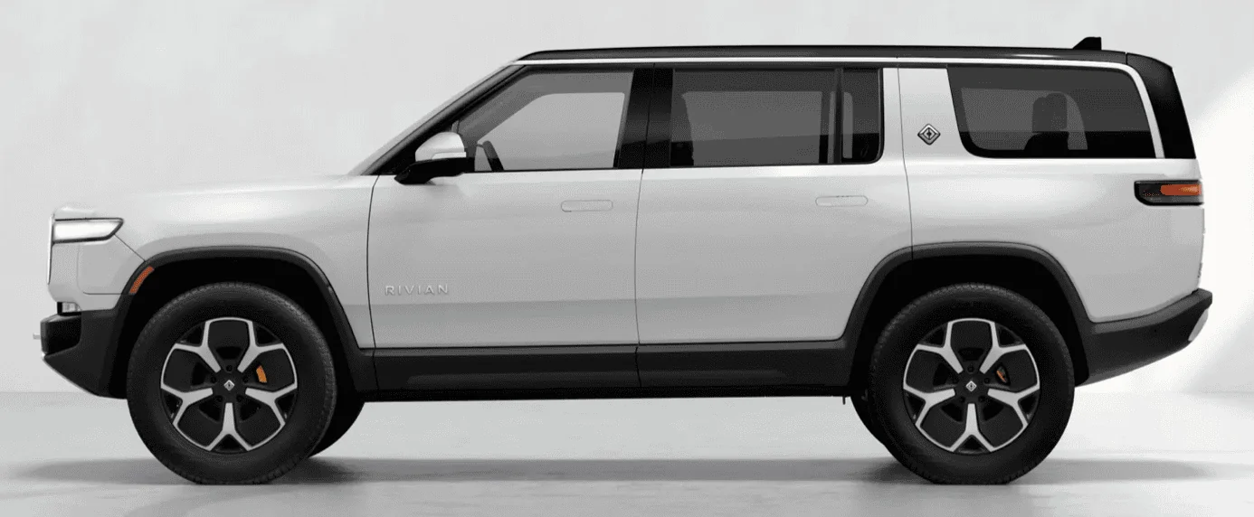 Rivian R1T R1S SEVEN R1S in the Denver Service Center lot - plus an Ocean Coast interior in the wild! 1662058263646