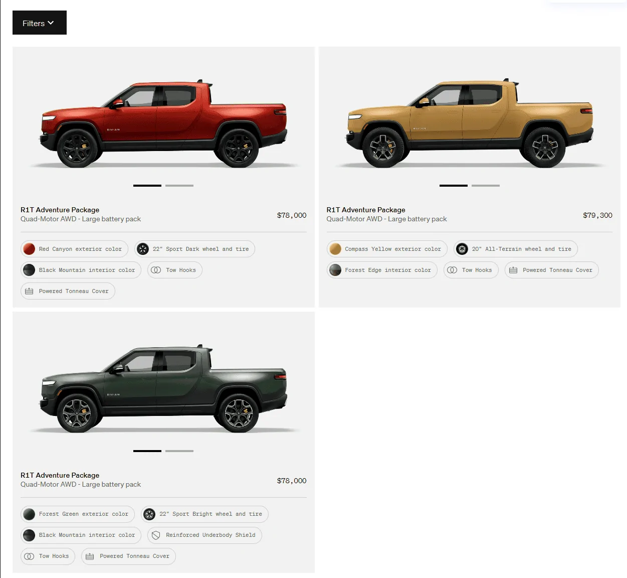 Rivian R1T R1S First look at @ “Introducing the R1 Shop” -- Rivian website to shop for R1T that delivers in 6-8 weeks 1662132289677