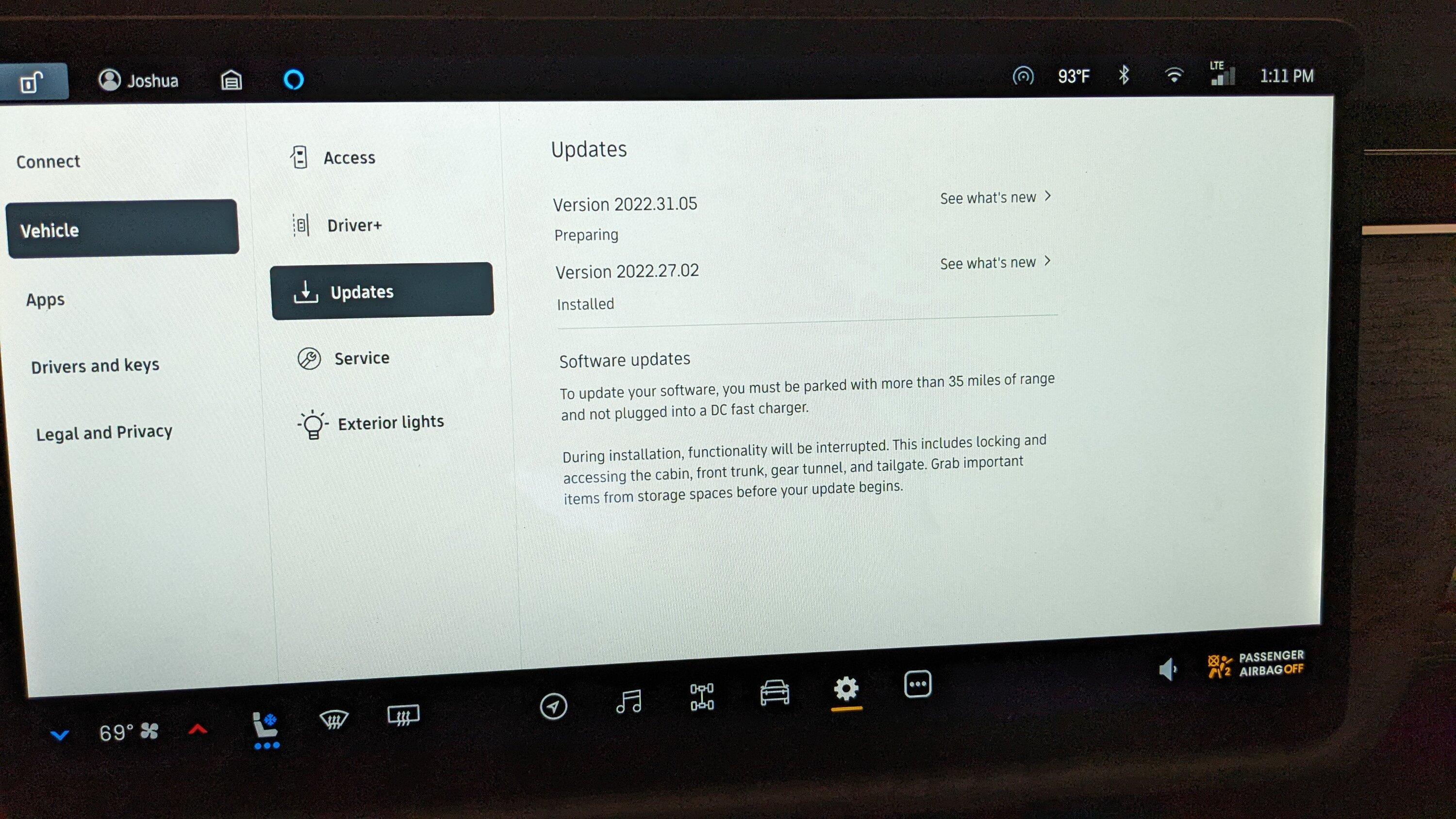 Rivian R1T R1S OTA 2022.31.5 software released publicly PXL_20220902_191121062