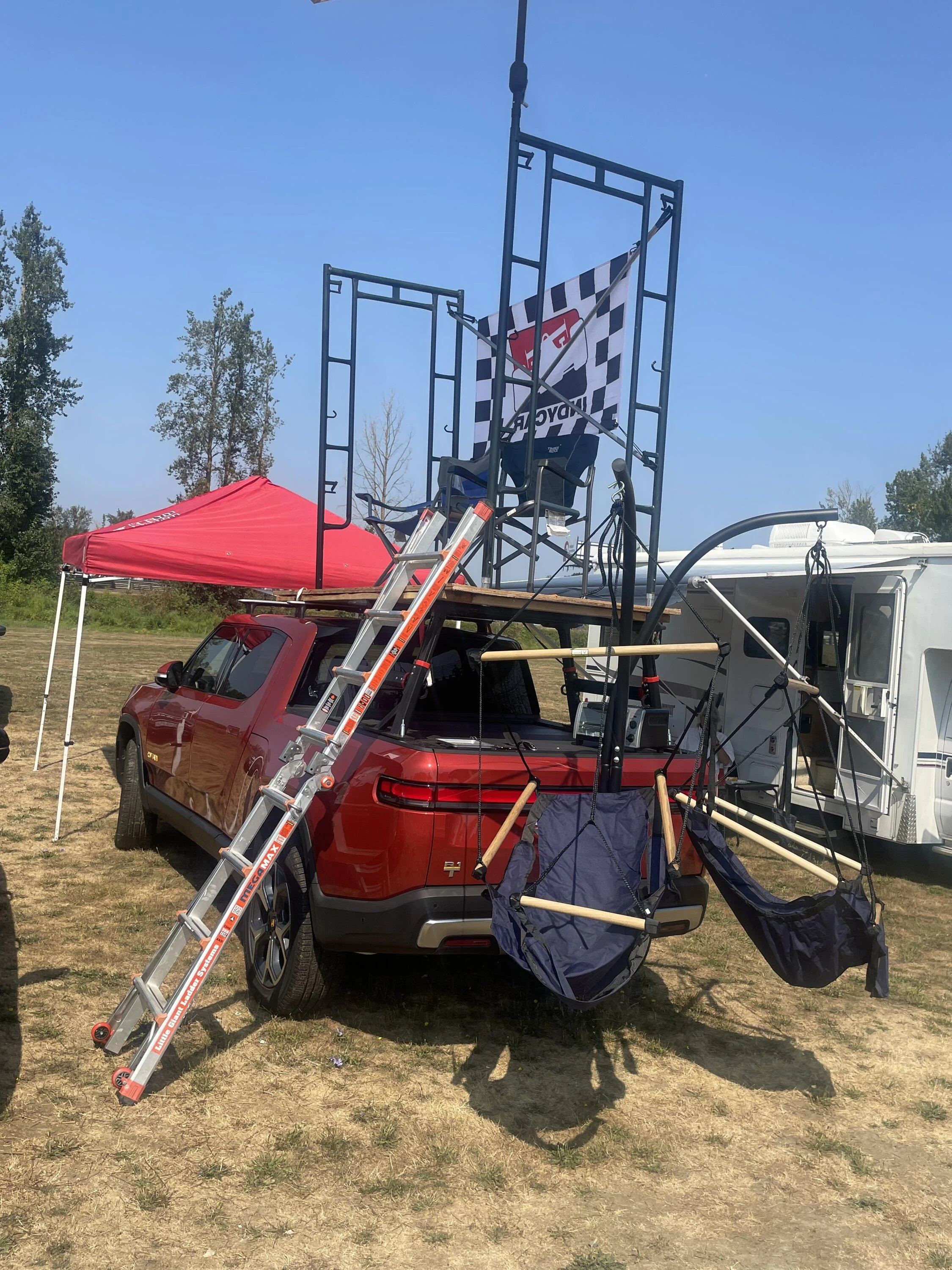 Rivian R1T R1S Tailgate Setup at INDYCAR Race Trackside D262D660-76BE-4DA3-9787-122DDF1165C6