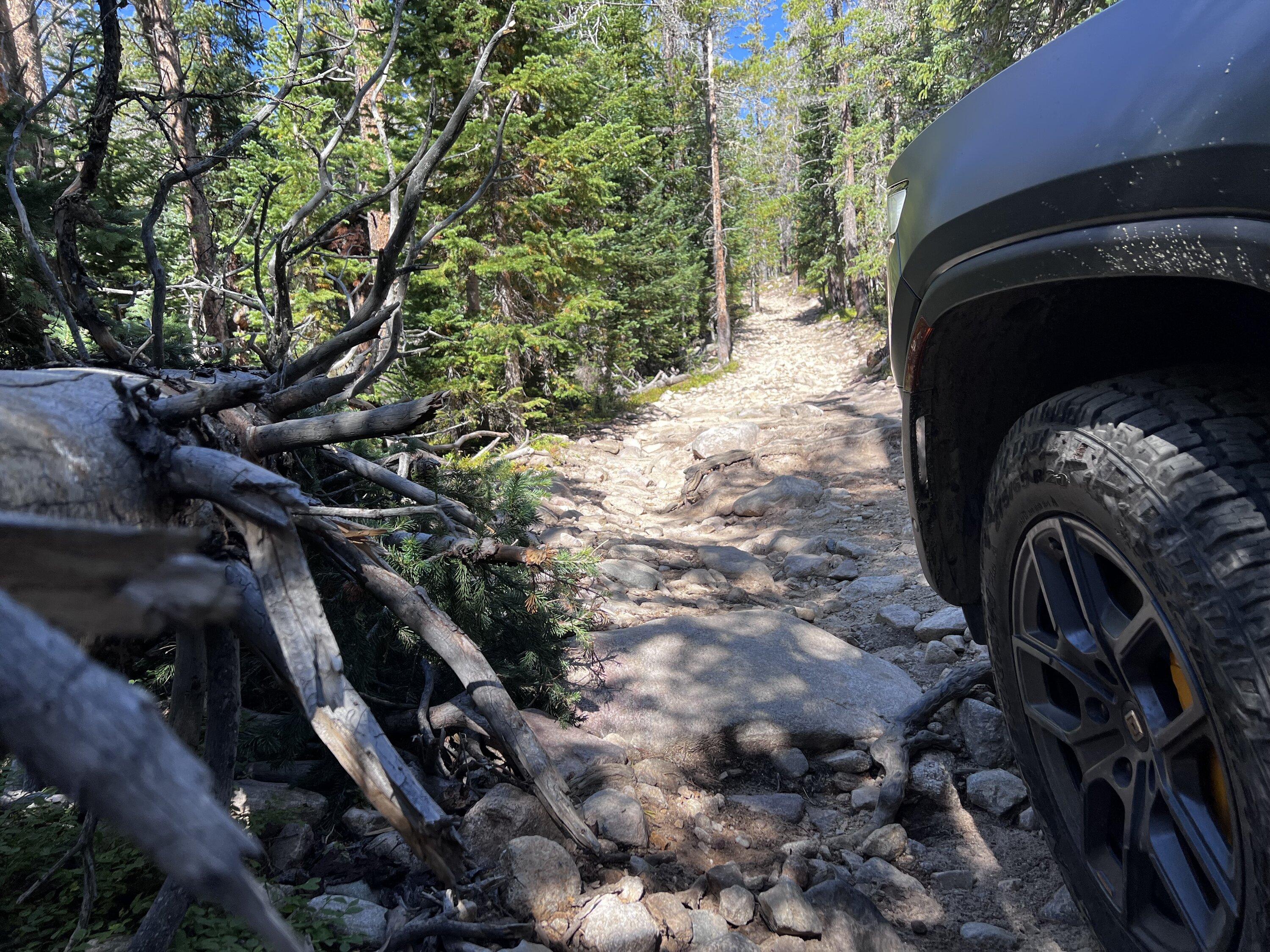 Rivian R1T R1S R1T off-road in CO IMG_3311