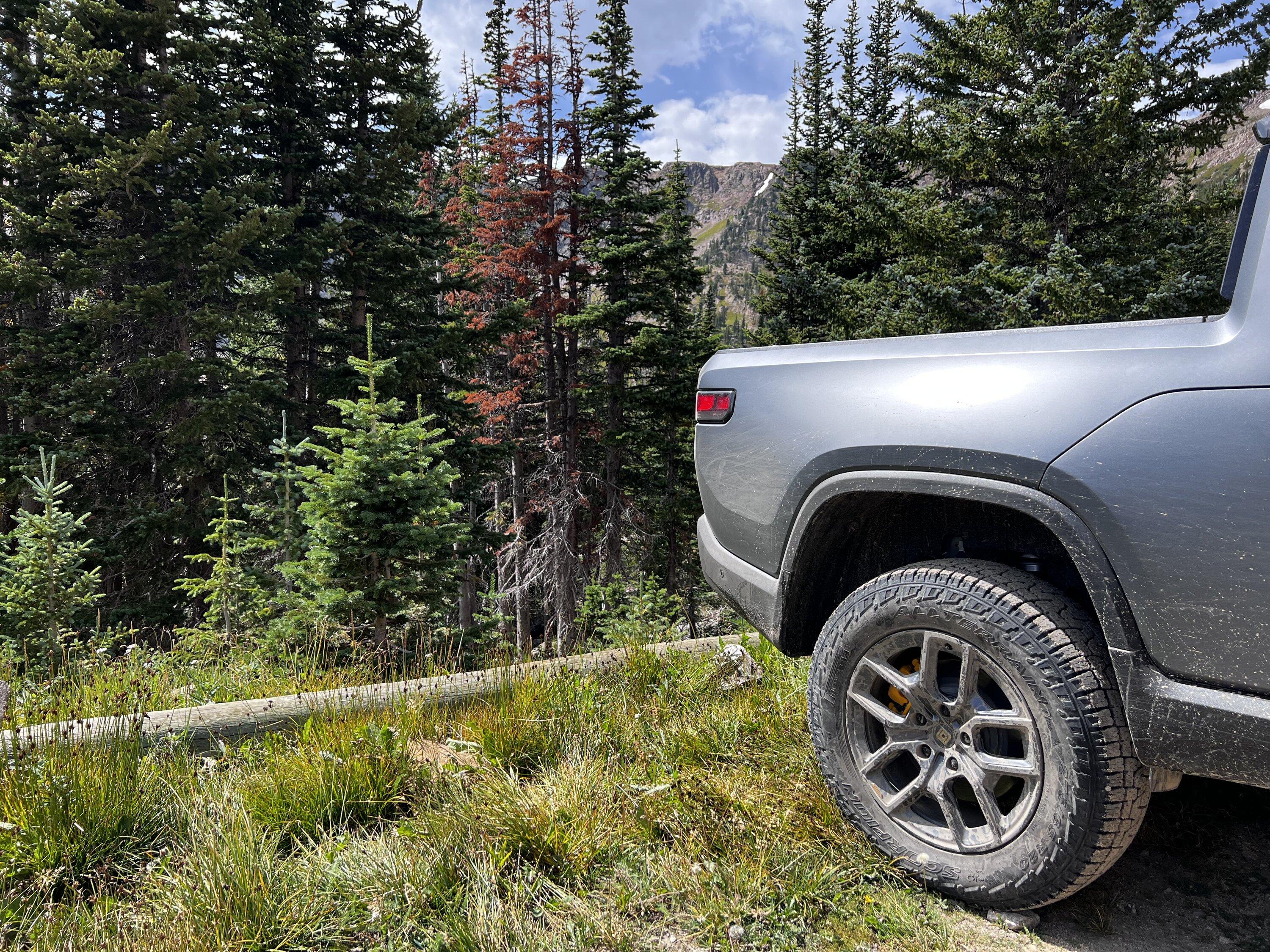 Rivian R1T R1S R1T off-road in CO IMG_3373