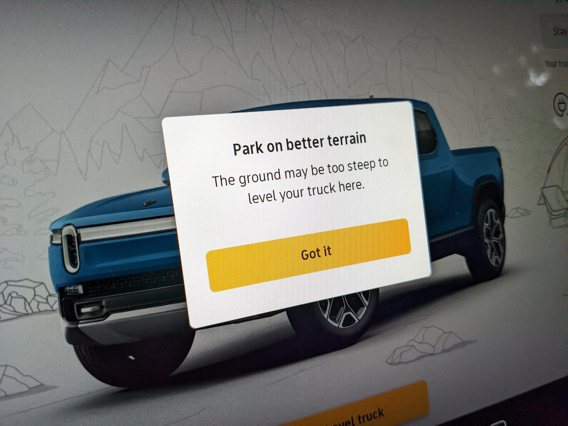 Rivian R1T R1S My camp mode leveling initial review HieosMeG4yiq2J9TmLEL-WOg=w1917-h1439-no?authuser=0