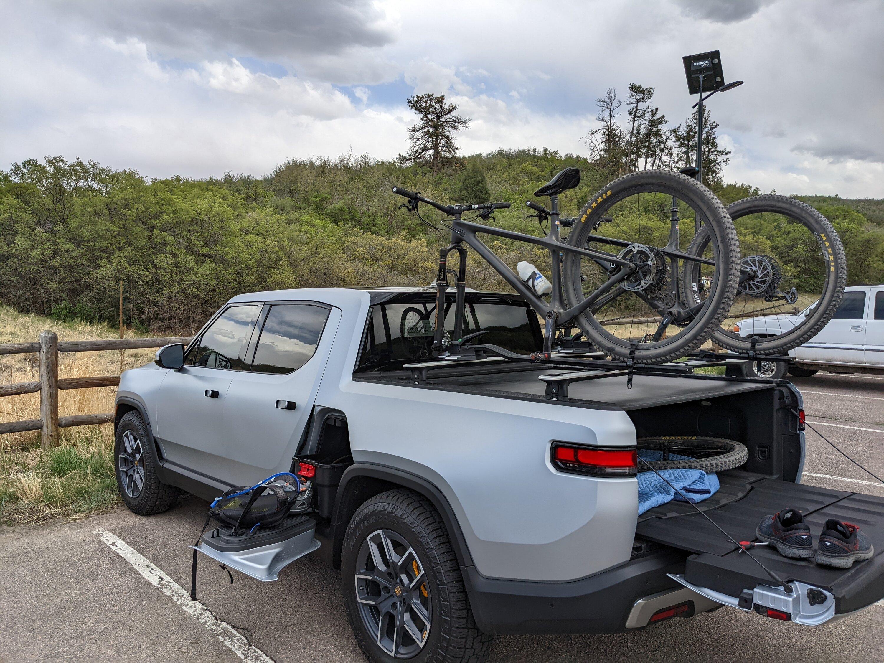Rivian R1T R1S LA Silver R1T w/ XPEL Stealth PPF Wrap PXL_20220517_222024387