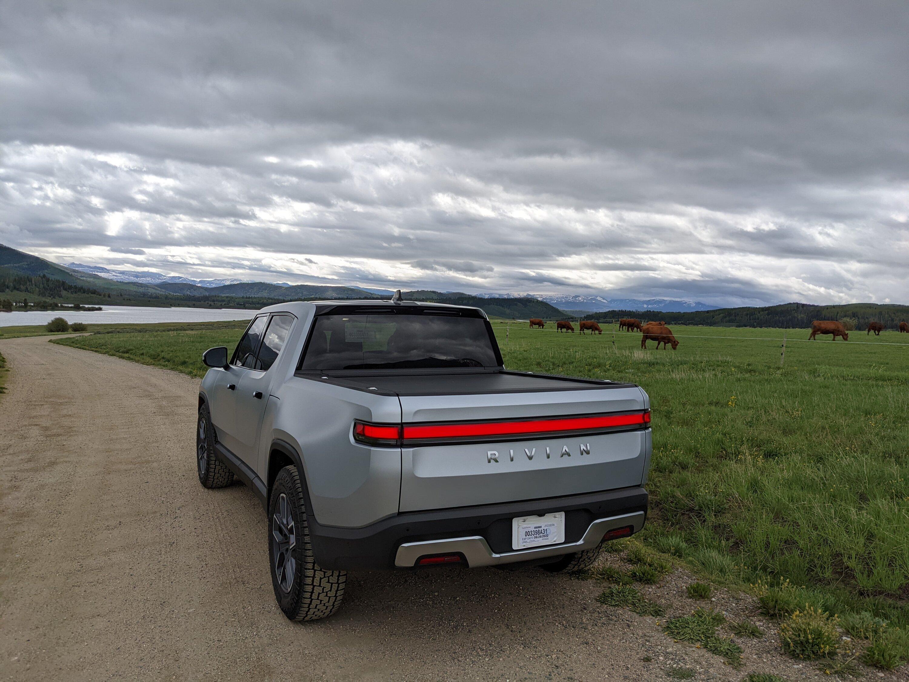 Rivian R1T R1S LA Silver R1T w/ XPEL Stealth PPF Wrap PXL_20220614_145817122