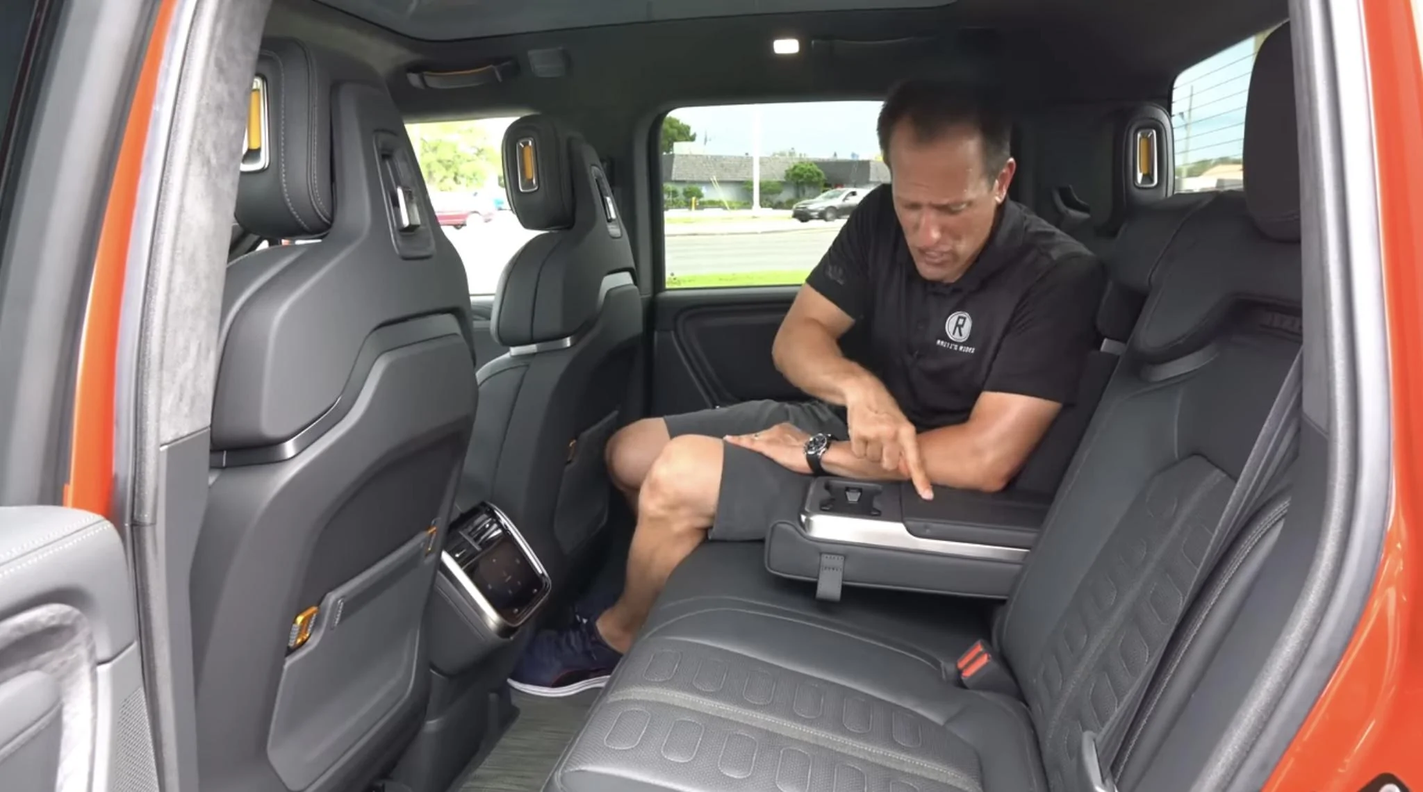 Rivian R1T R1S 2nd row center armrest R1T / R1S IMG_2927