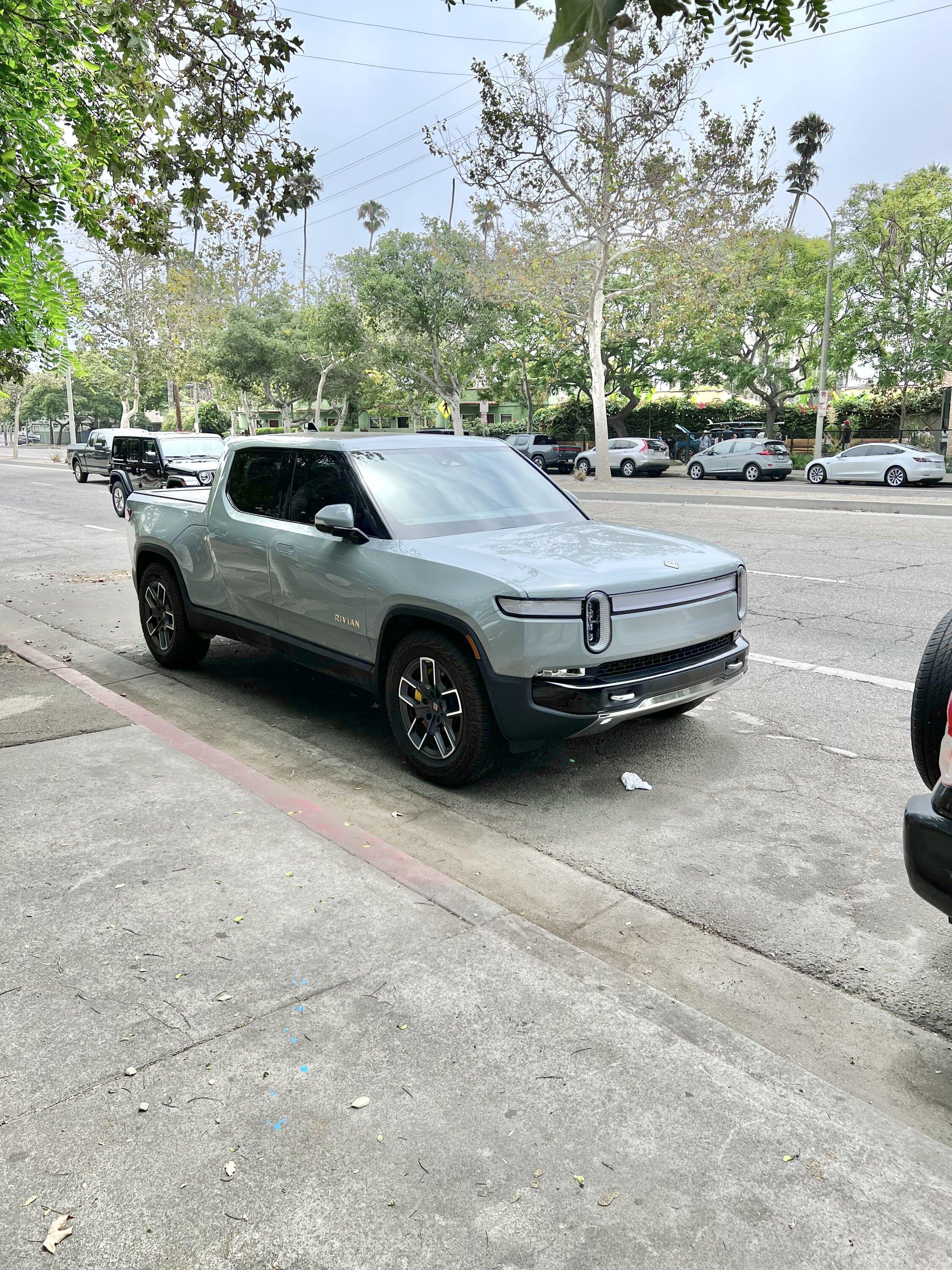 Rivian R1T R1S Limestone. It's real. Official from Rivian 24C9A7C1-6BCB-43FE-9CBE-67AEF2D9844A