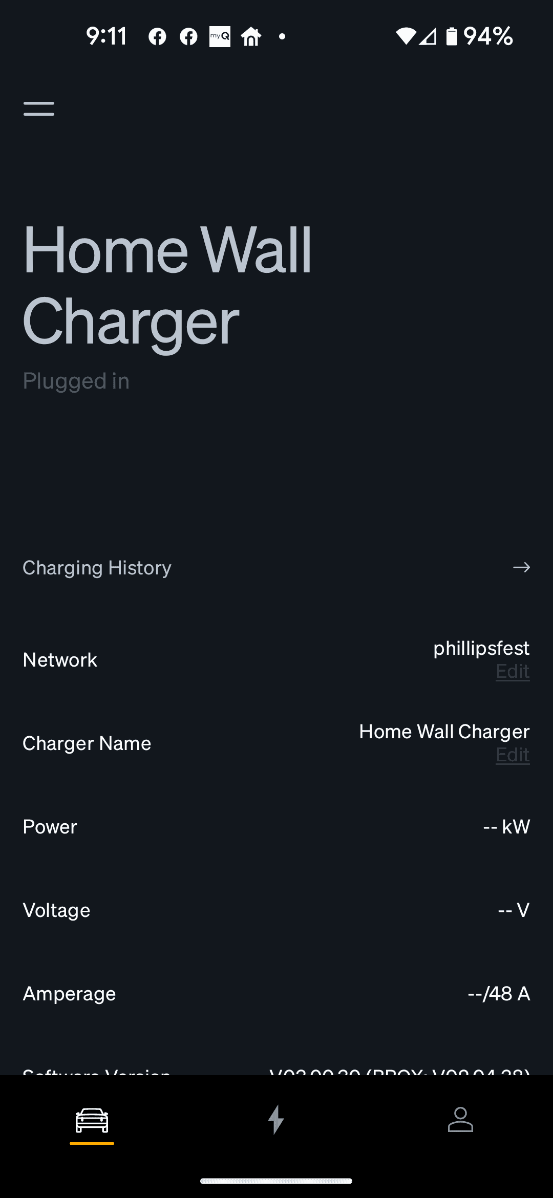 Rivian R1T R1S Wall Charger connected and working but not populating session history on app 2022-09-05 09.11.49