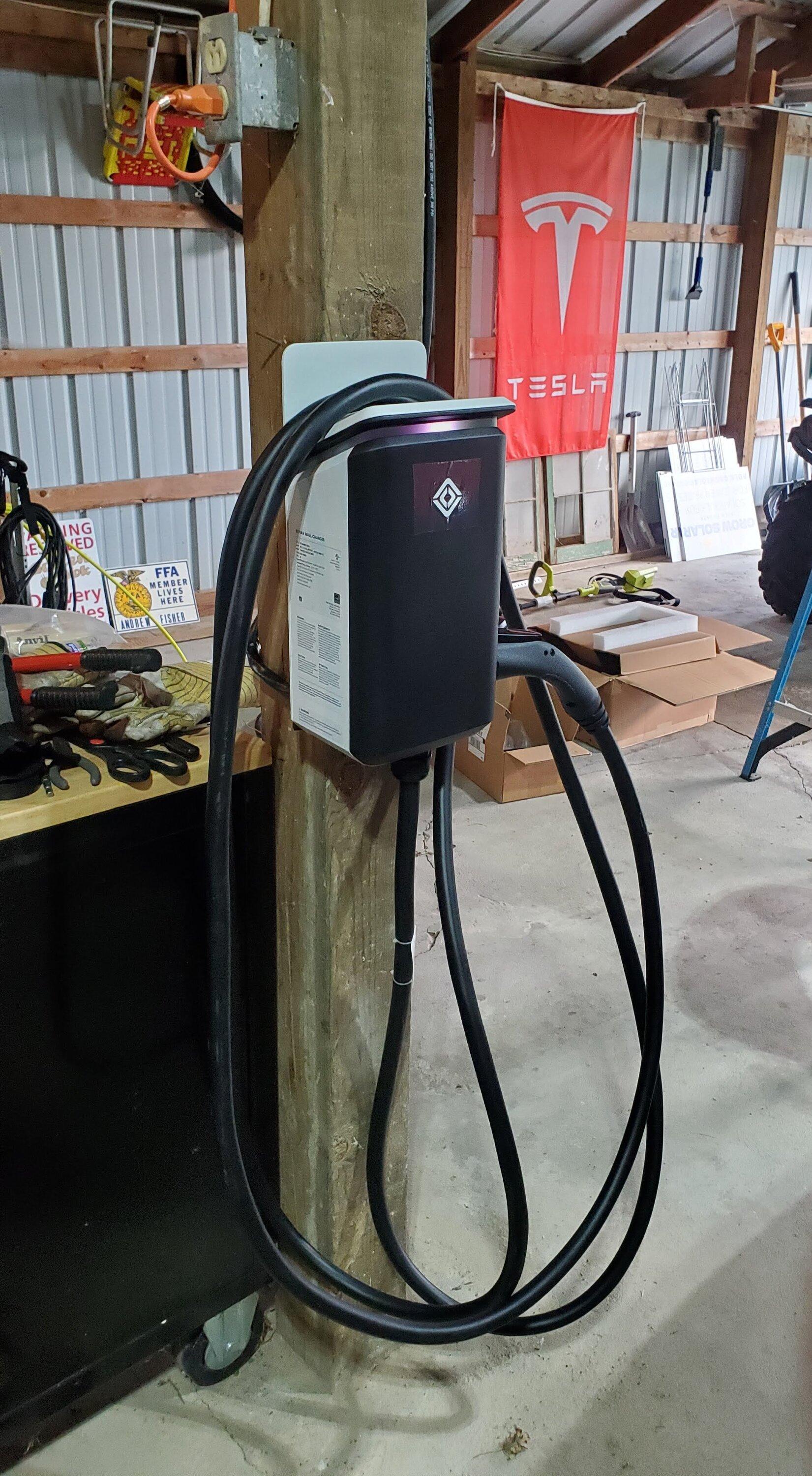 Rivian R1T R1S Show off your Level 2 Home Charger installs here 20220625_195413