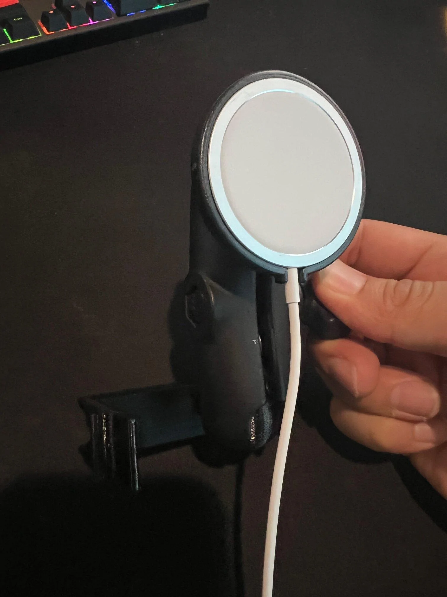 Rivian R1T R1S Mounting a cell phone.  Has anyone done it? IMG_8377