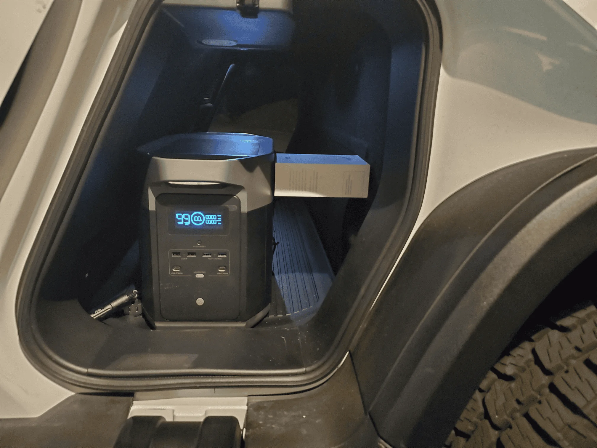 Rivian R1T R1S Rivian 1500w 110v (120v) outlet output not enough? My solution….. 1662447837309