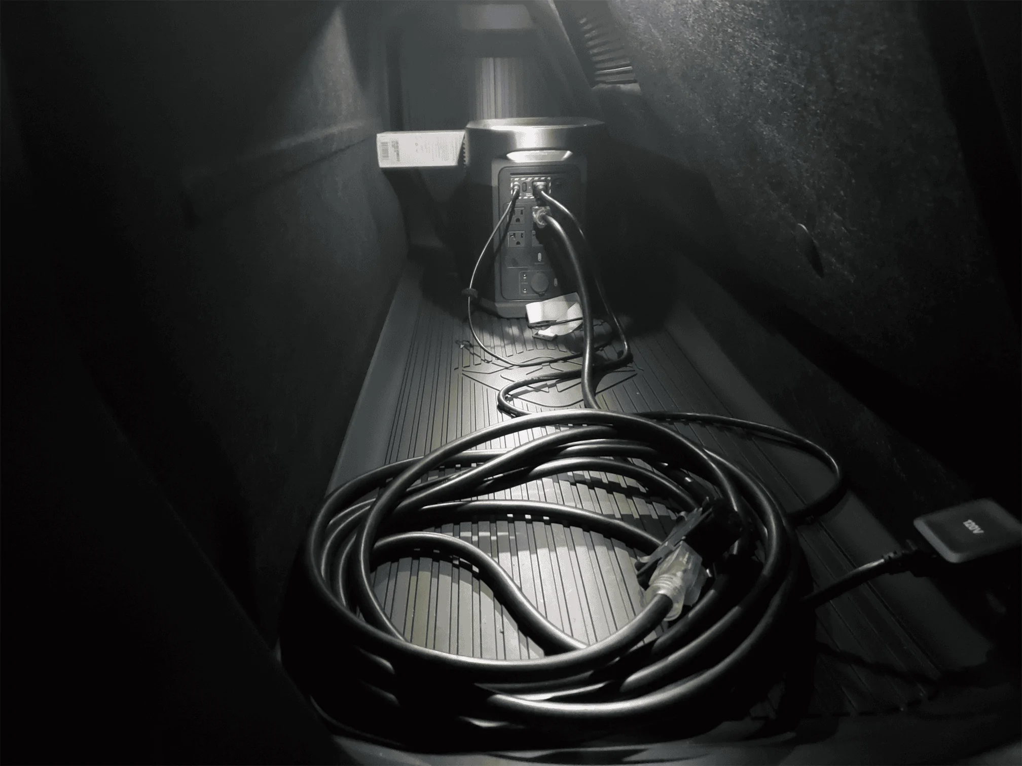Rivian R1T R1S Rivian 1500w 110v (120v) outlet output not enough? My solution….. 1662447861394