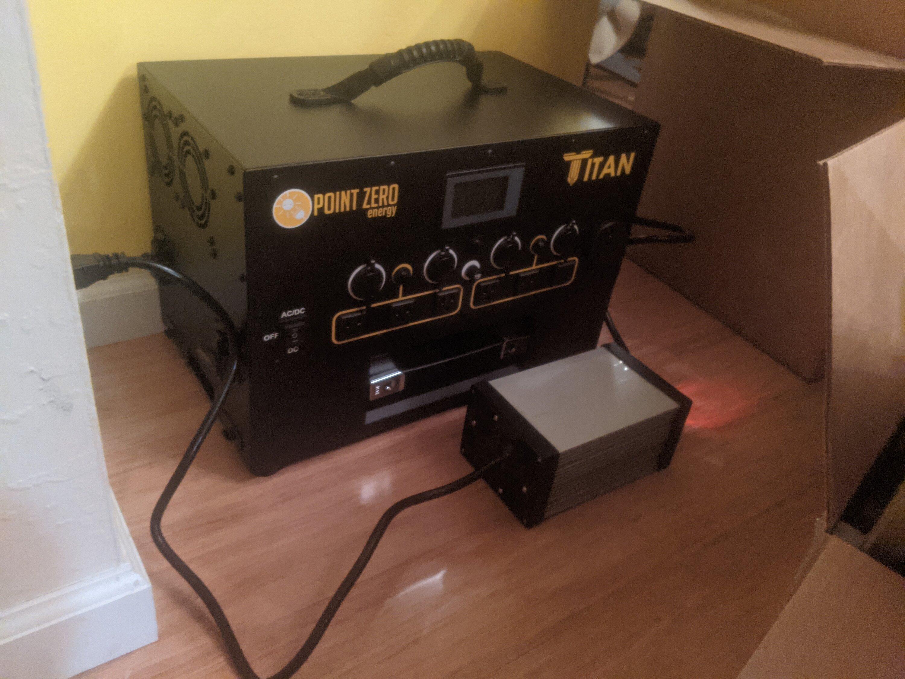 Rivian R1T R1S Rivian 1500w 110v (120v) outlet output not enough? My solution….. PXL_20210910_052410273