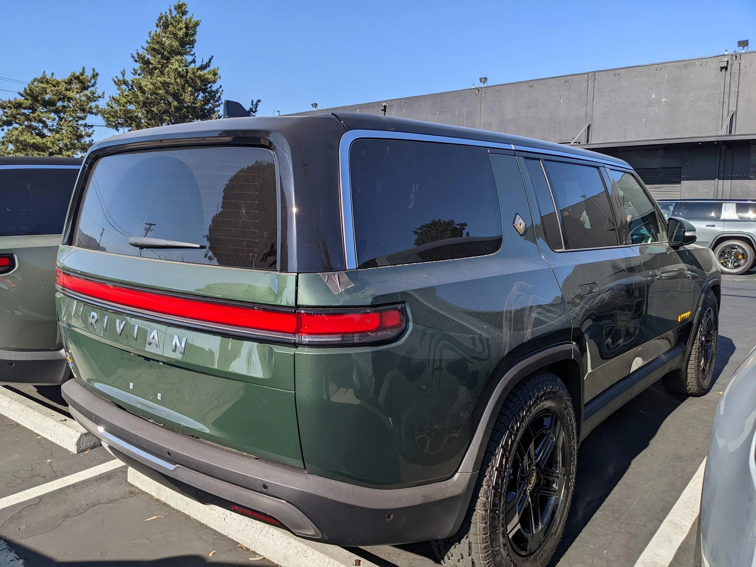 Rivian R1T R1S Lots of R1S at San Francisco Service Center PXL_20220907_234714015
