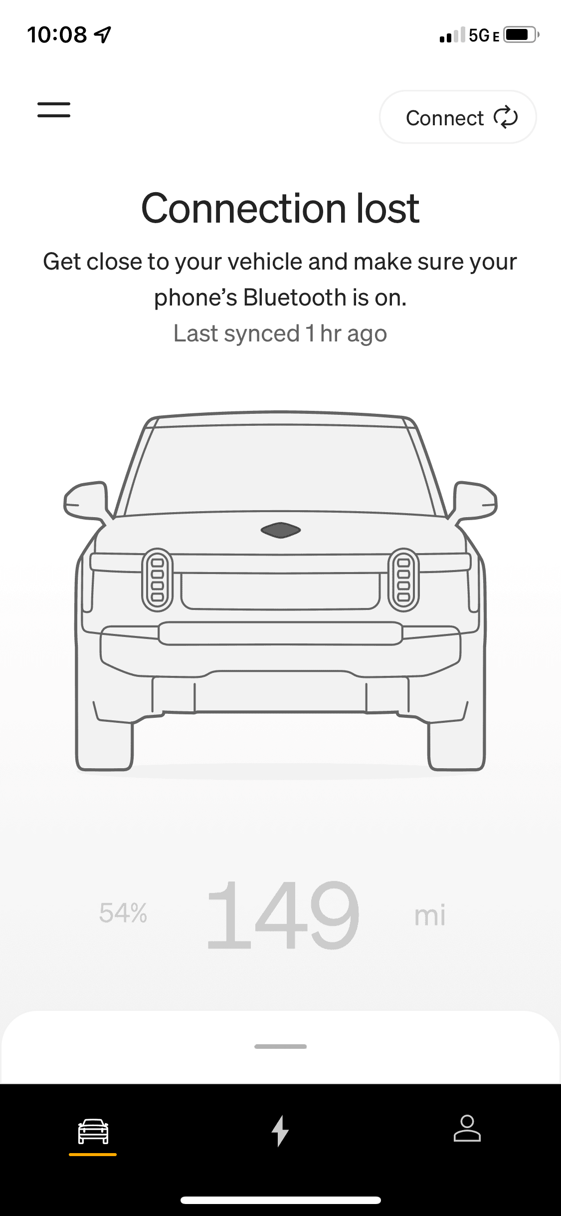 Rivian R1T R1S Mobile app lost connection 0DE646B2-2439-4C2D-A872-453B17E25753