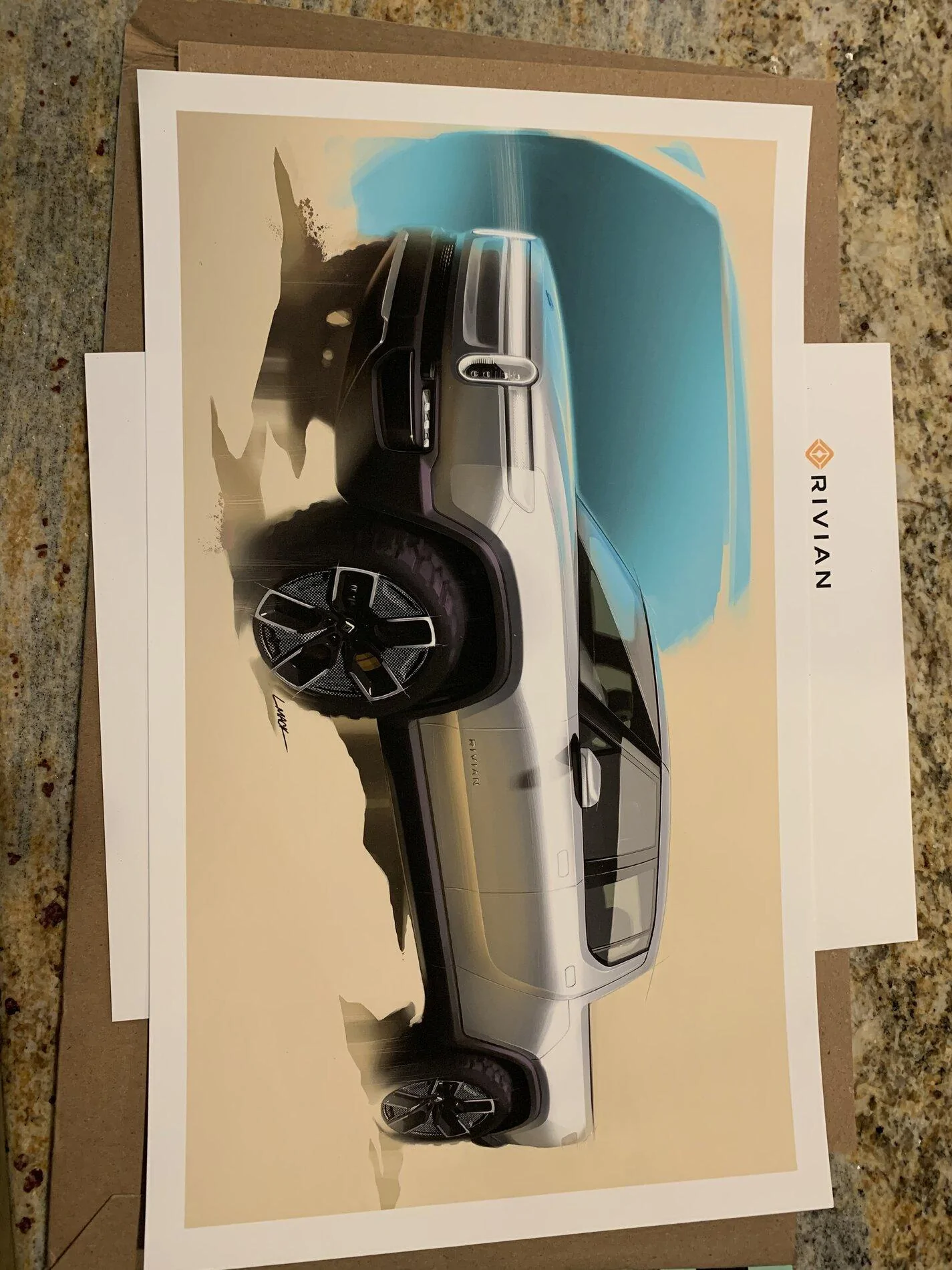 Rivian R1T R1S Present in the mail from RJ 8517ADB2-6714-4AE6-A7A5-A775281BF474