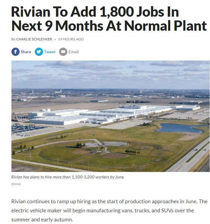 Rivian R1T R1S Rivian Seeking a Path for Future Expansion in Normal banner headlin
