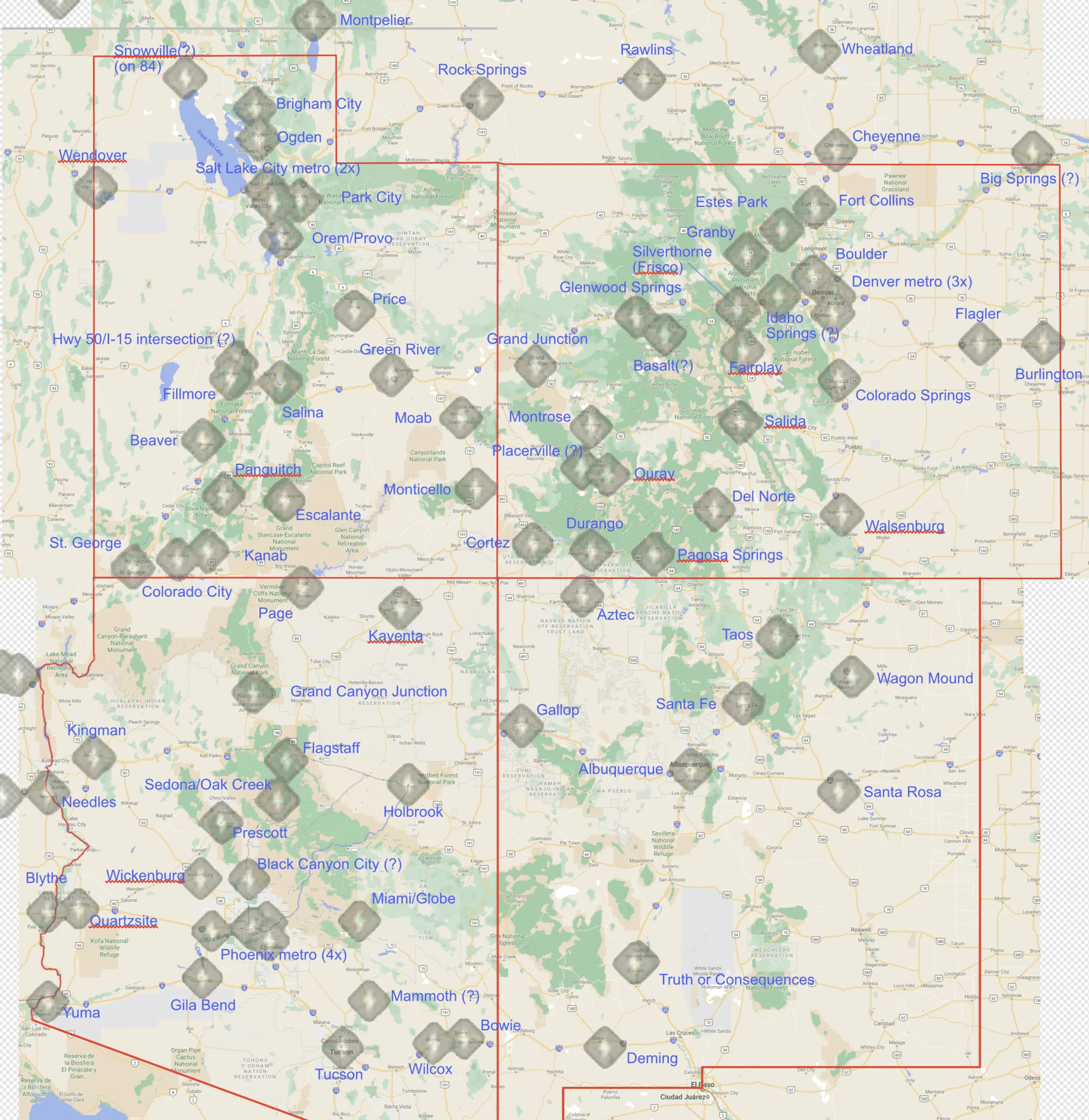 Rivian R1T R1S Rivian Adventure Network - Deep Dive / Analysis (Four Corners region) 1616257983364