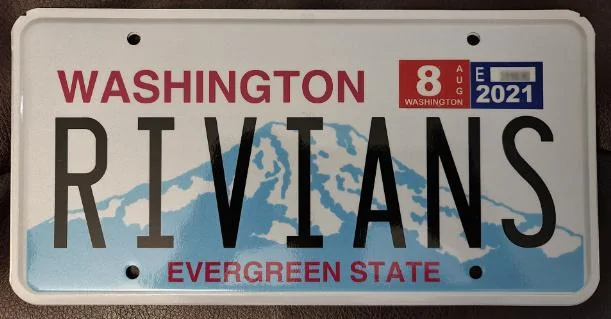 Rivian R1T R1S Personal / Vanity Plates, Anyone? Rivians