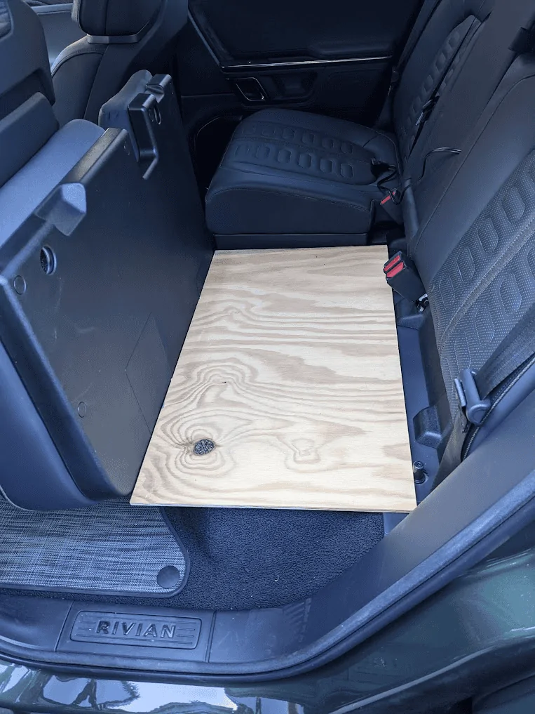 Rivian R1T R1S Fridge in back seat 1662684278669