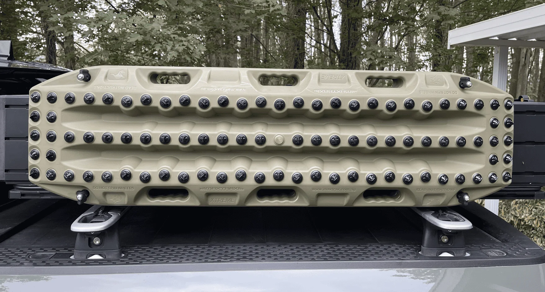 Rivian R1T R1S Rivian Maxtrax mounts installed 1662939564648