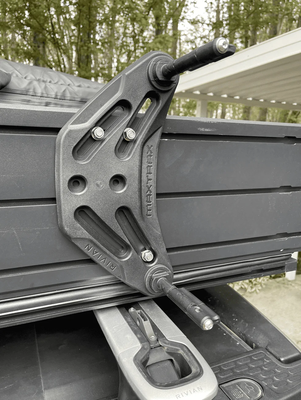 Rivian R1T R1S Rivian Maxtrax mounts installed 1662939616152