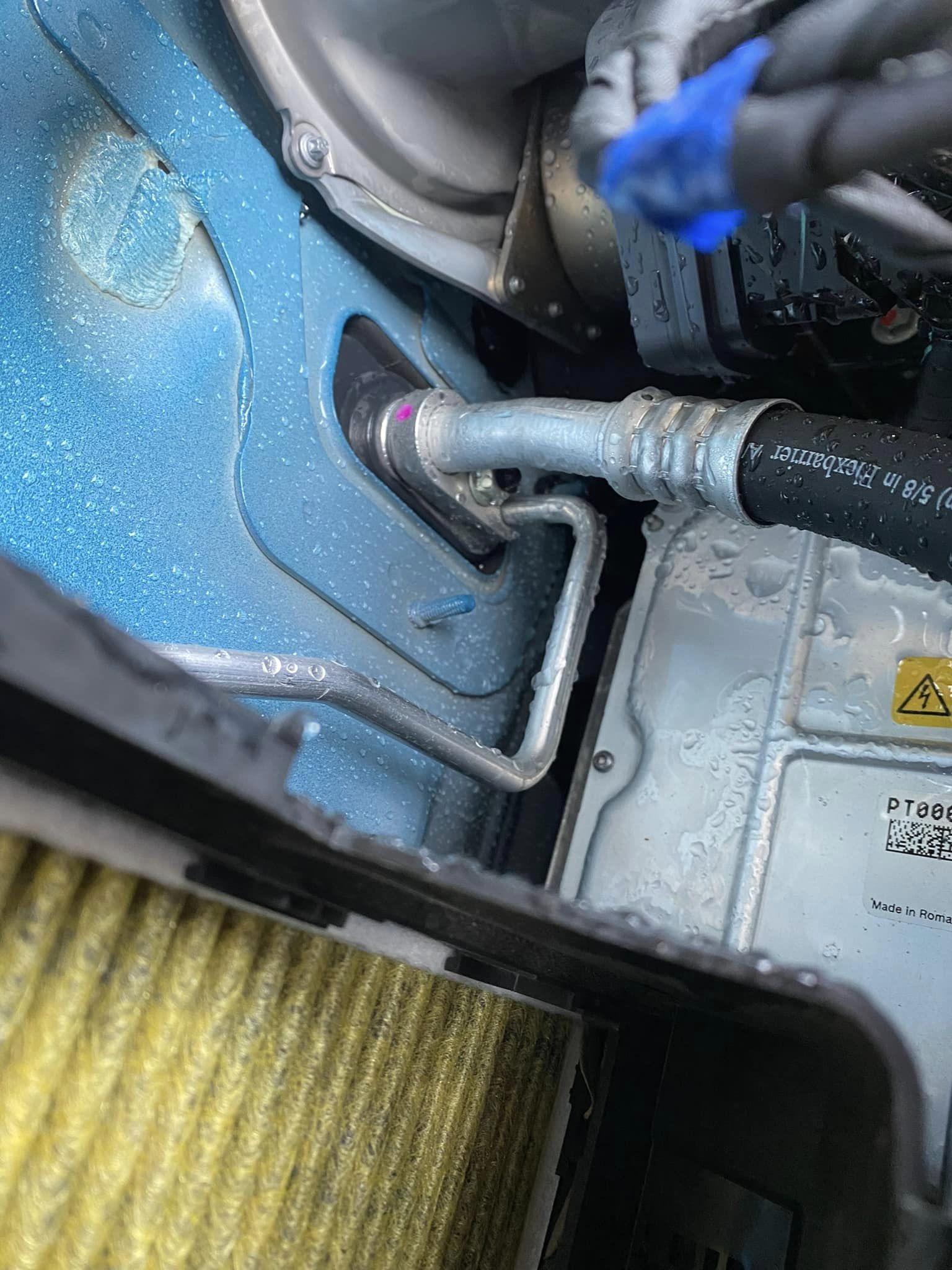 Rivian R1T R1S Wet spot under driver mat 302560580_10222516307358025_1101625091559856774_n