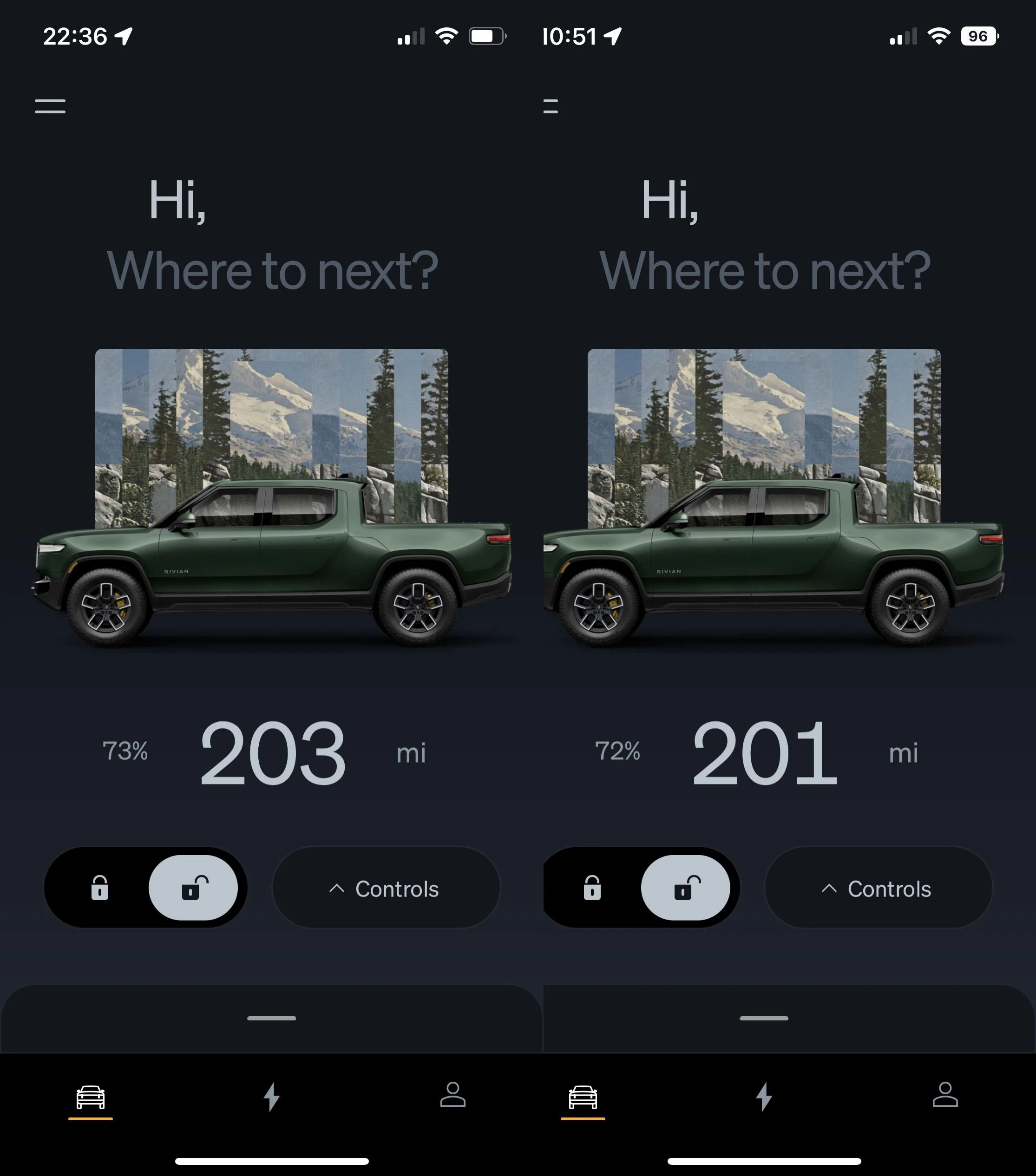 Rivian R1T R1S FOREST GREEN R1T Photos Phantom Drain