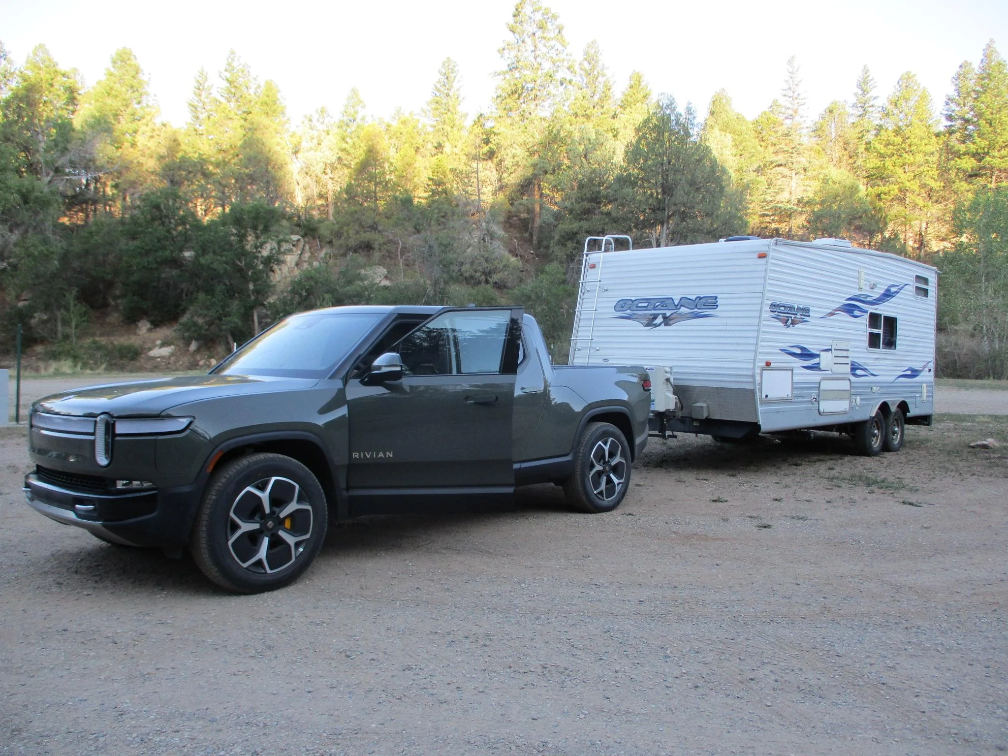 Rivian R1T R1S R1T Towing Trip - The "little" engine (motor) that could. IMG_6269
