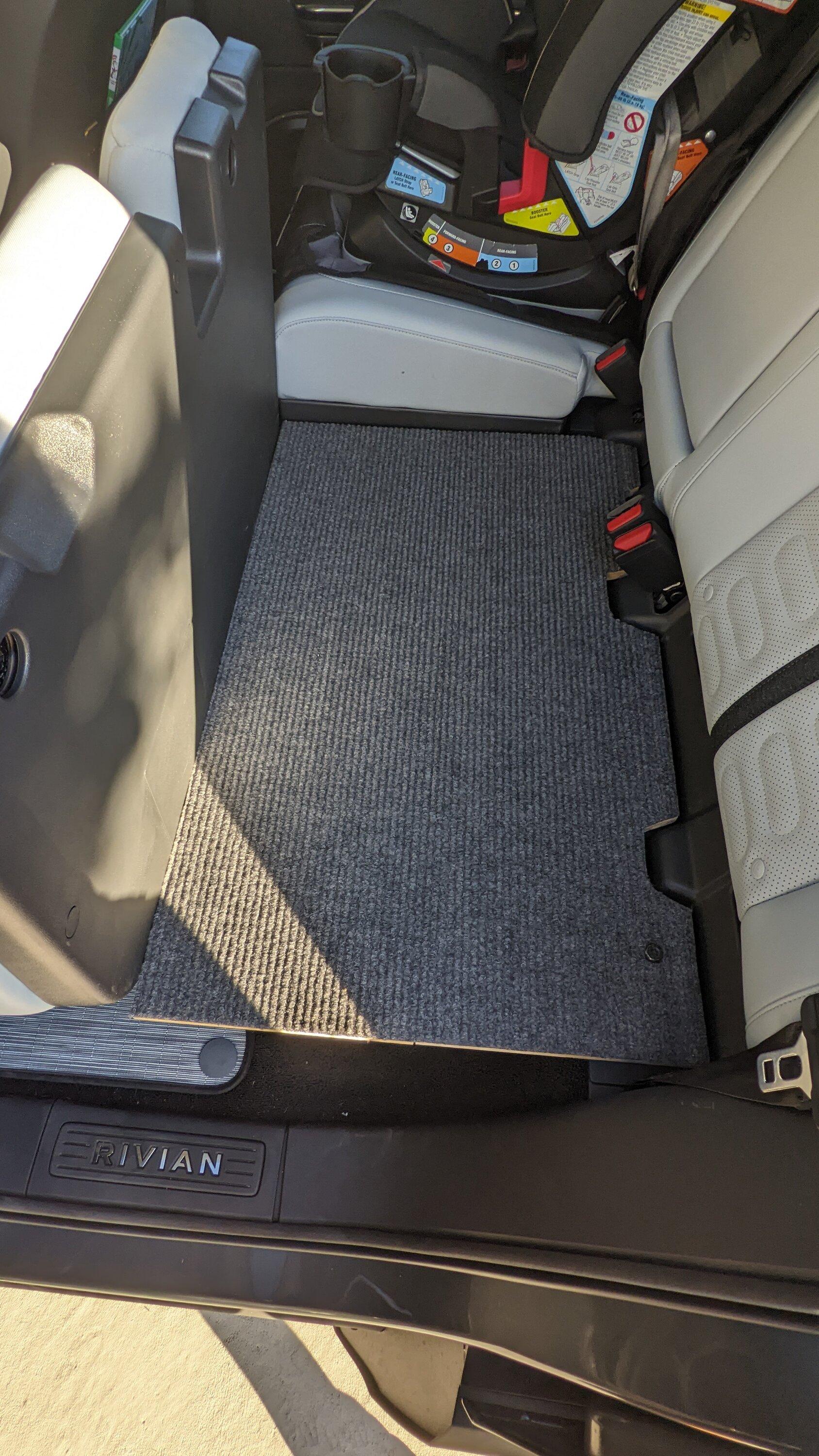Rivian R1T R1S Dog Platform Bench custom DIY made for R1T back seat PXL_20220919_000850011.MP