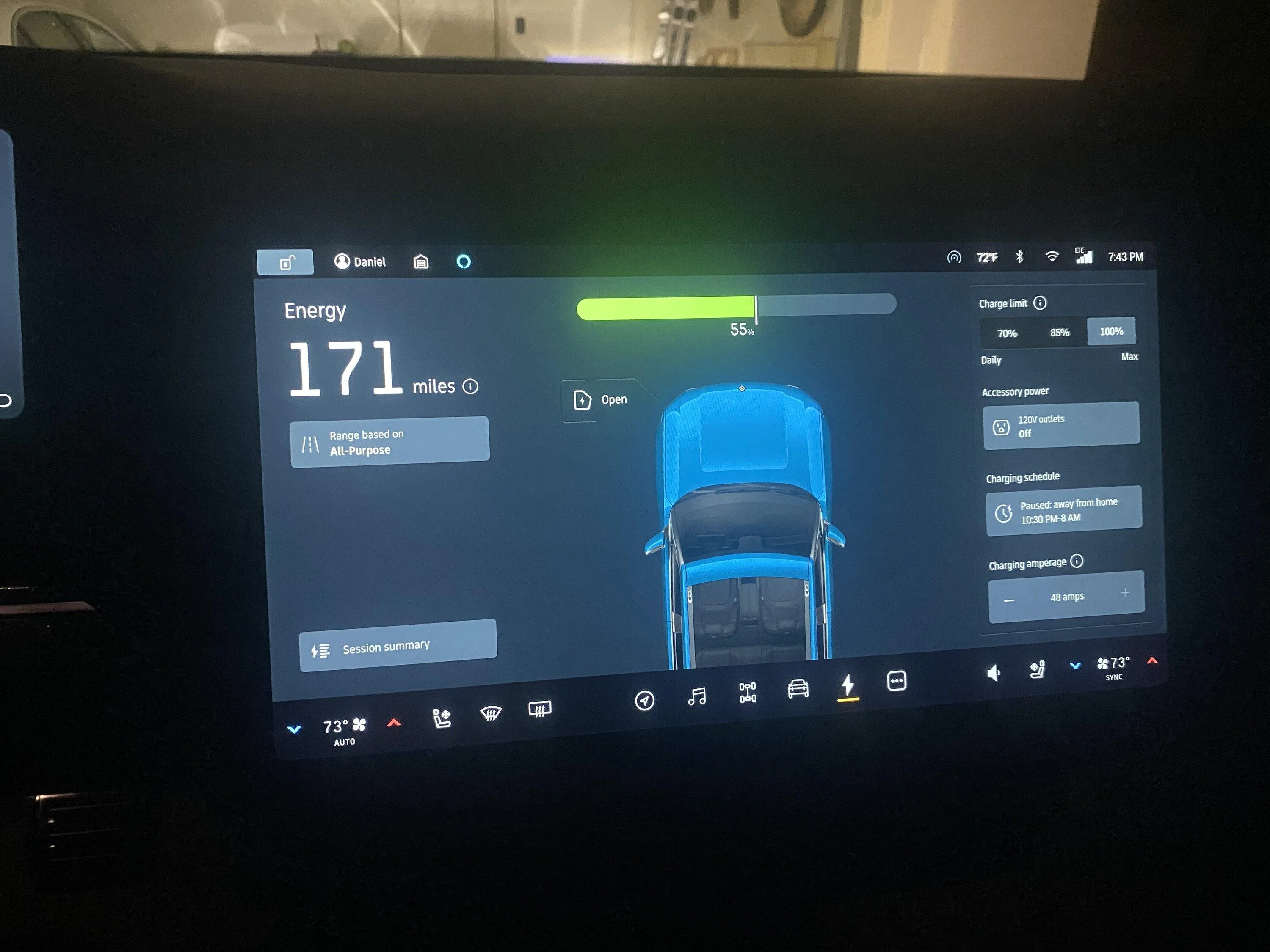 Rivian R1T R1S Schedule Charging At Home Not working IMG_4159