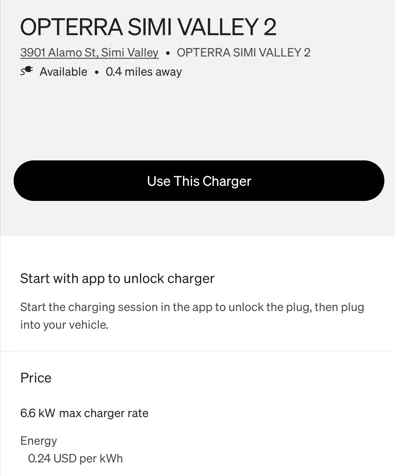 Rivian R1T R1S Warning about EVgo charging in the Rivian app (it's not free as it says) 1663708085658