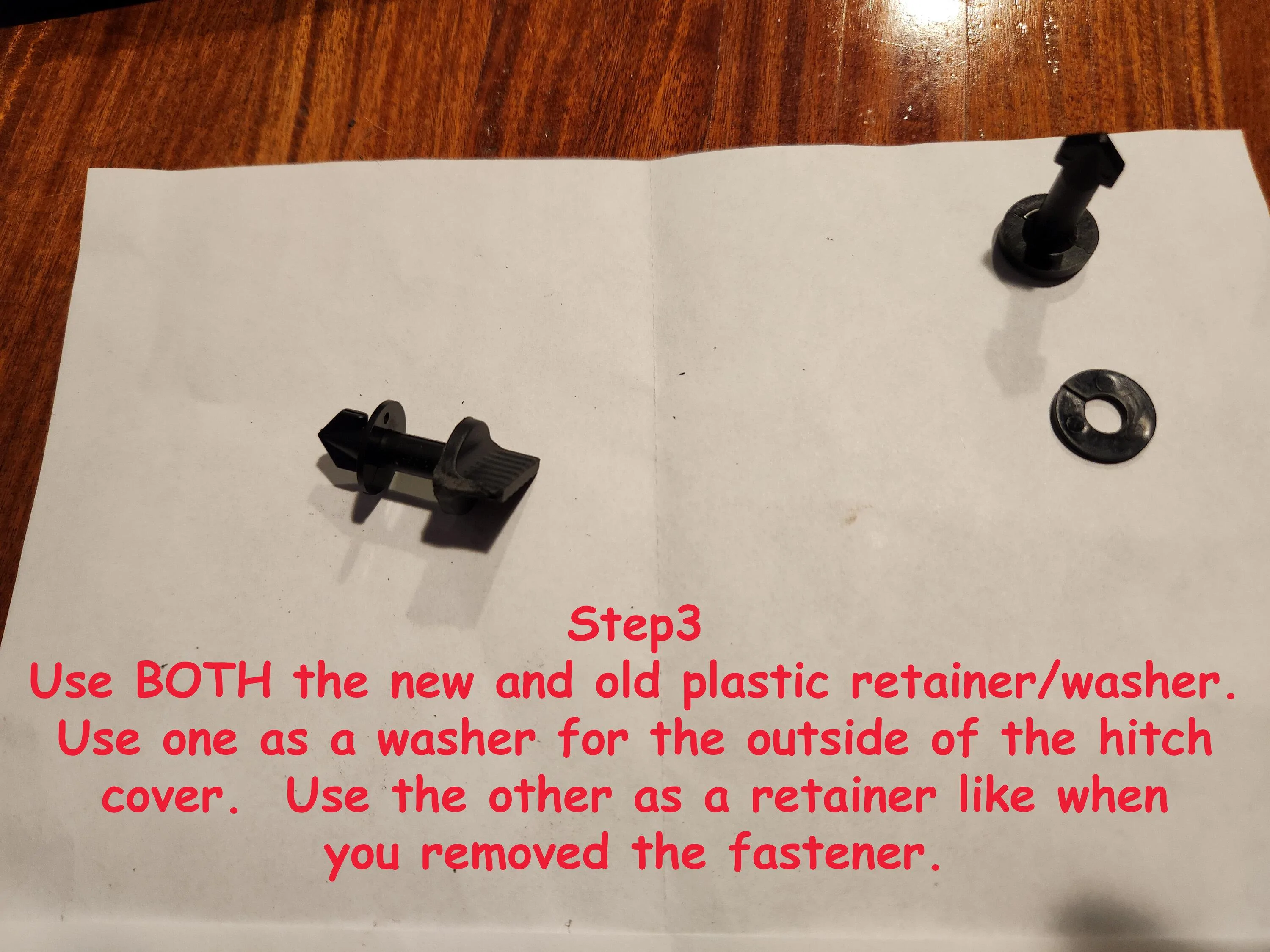 Rivian R1T R1S Hitch cover DIY mod.  Ditch the screwdriver! 20220920_192001 copy