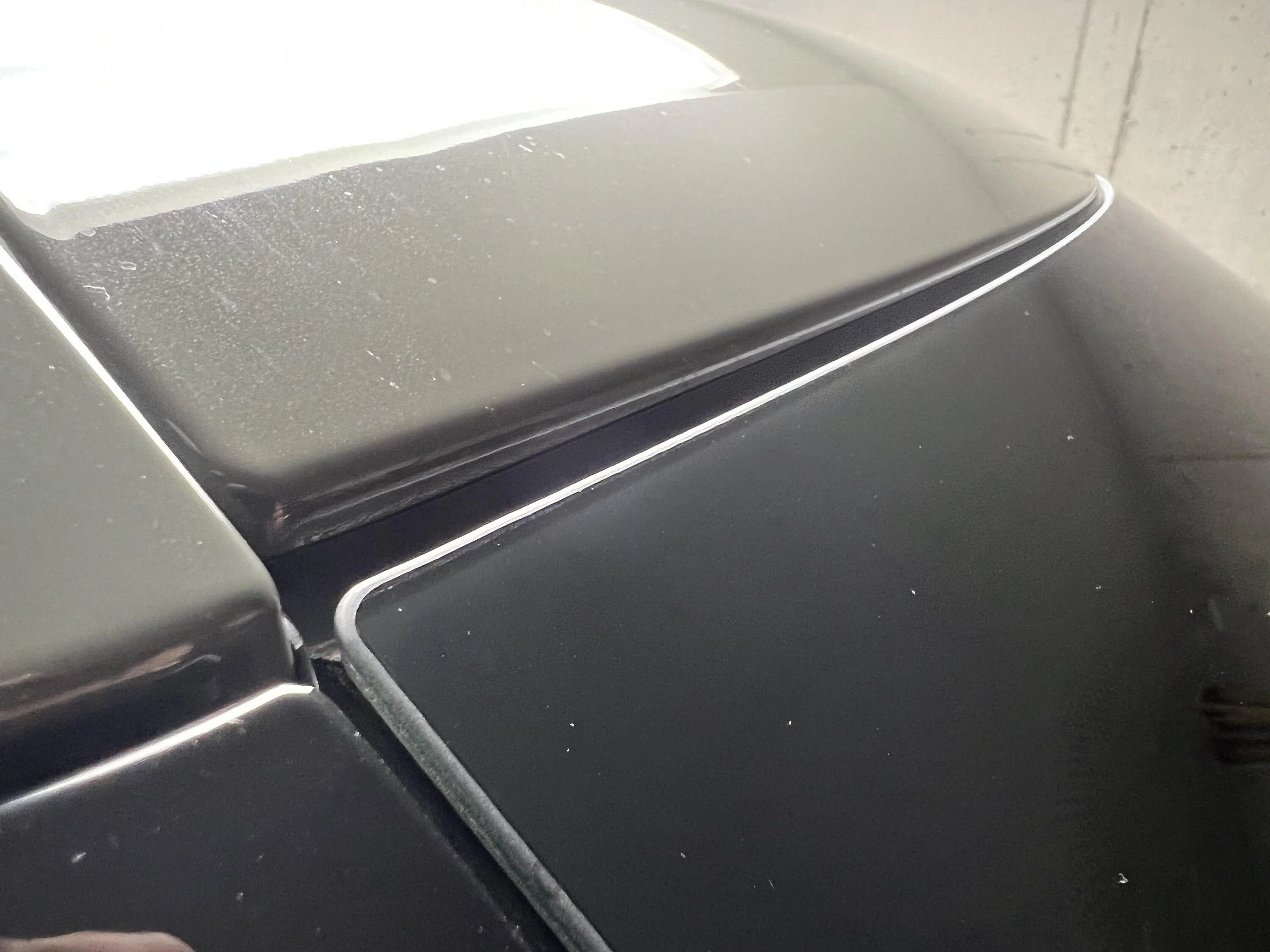 Rivian R1T R1S Top of Windshield Wind Noise IMG_0800