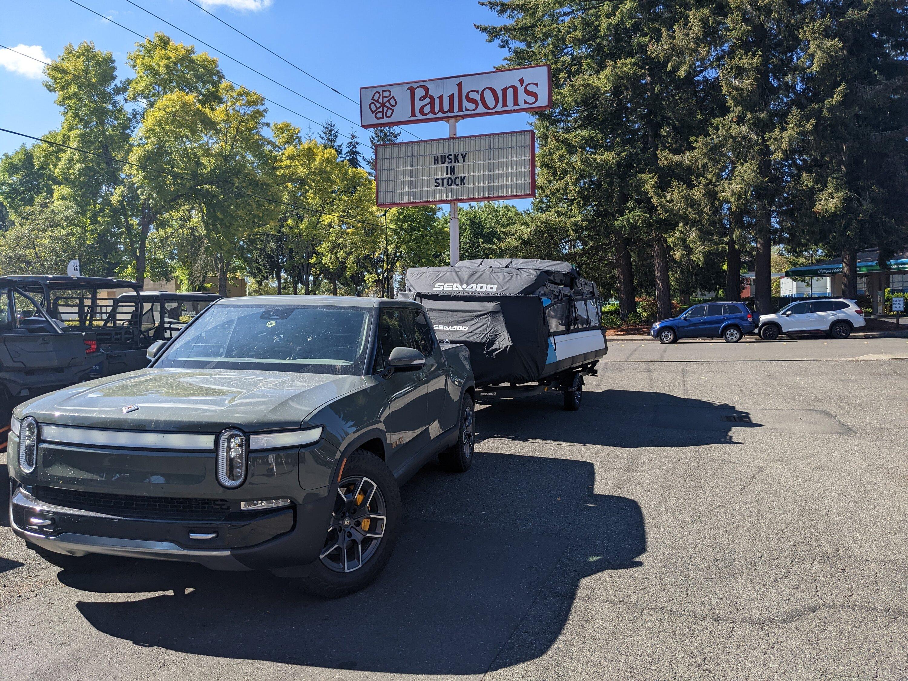 Rivian R1T R1S Boat Show - Show the boats you're towing with your Rivian PXL_20220924_195819397