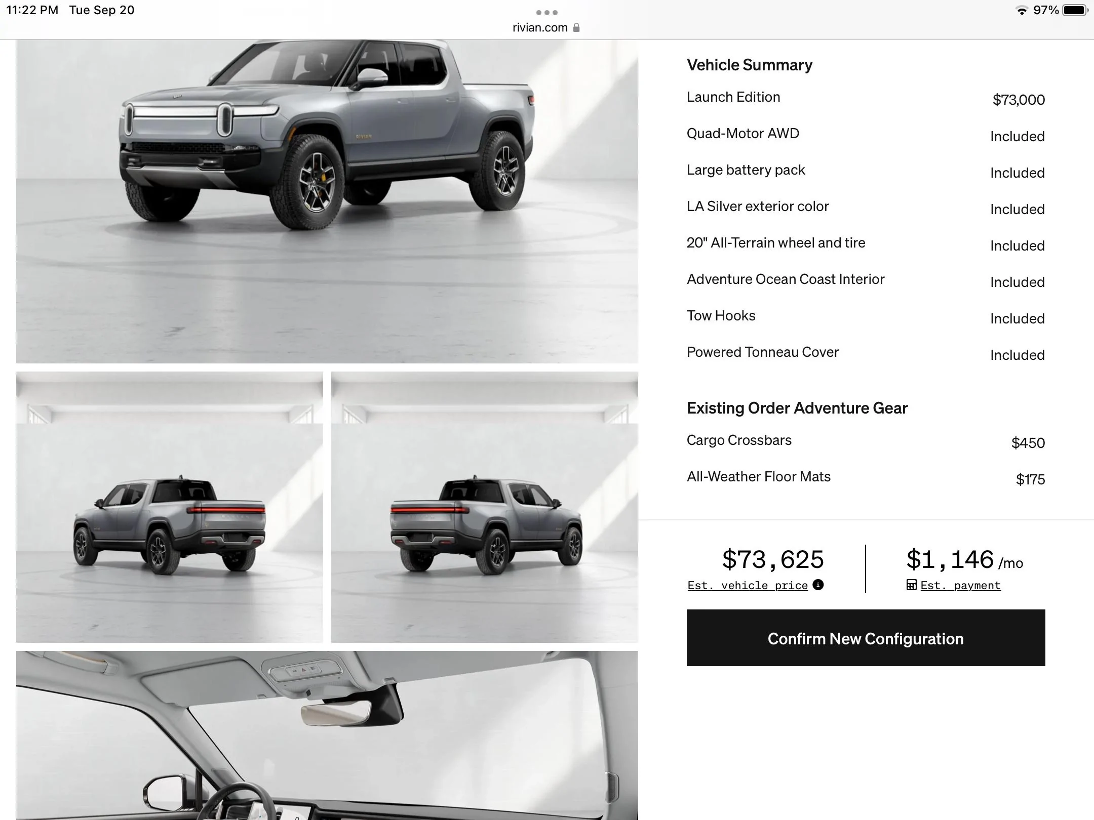 Rivian R1T R1S First look at @ “Introducing the R1 Shop” -- Rivian website to shop for R1T that delivers in 6-8 weeks 52949CEA-A03B-49C3-9491-1C585A37E17F