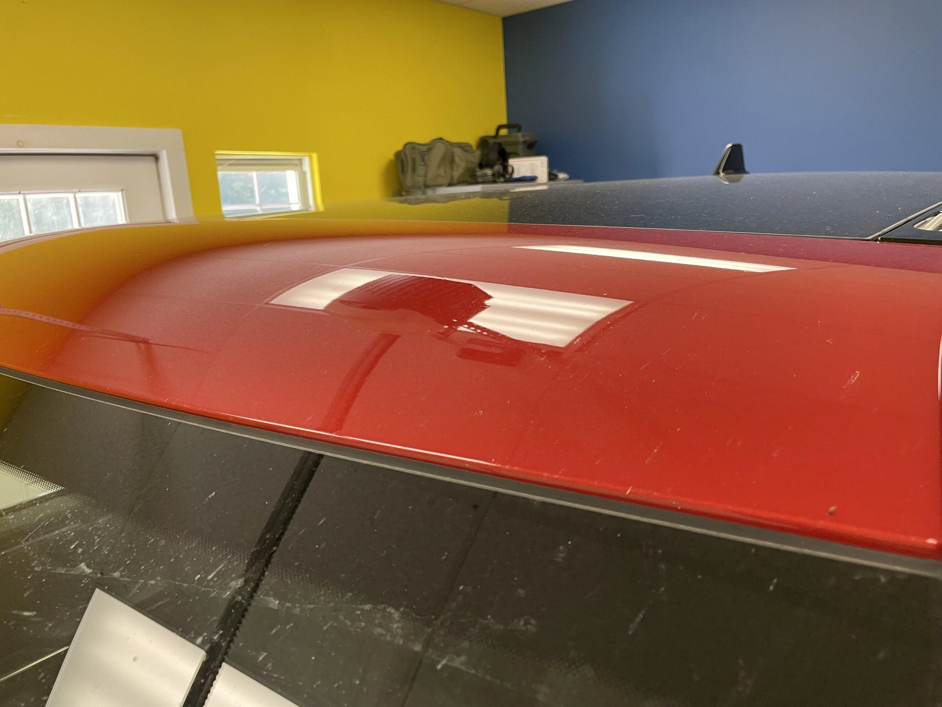 Rivian R1T R1S Top of Windshield Wind Noise IMG_1247