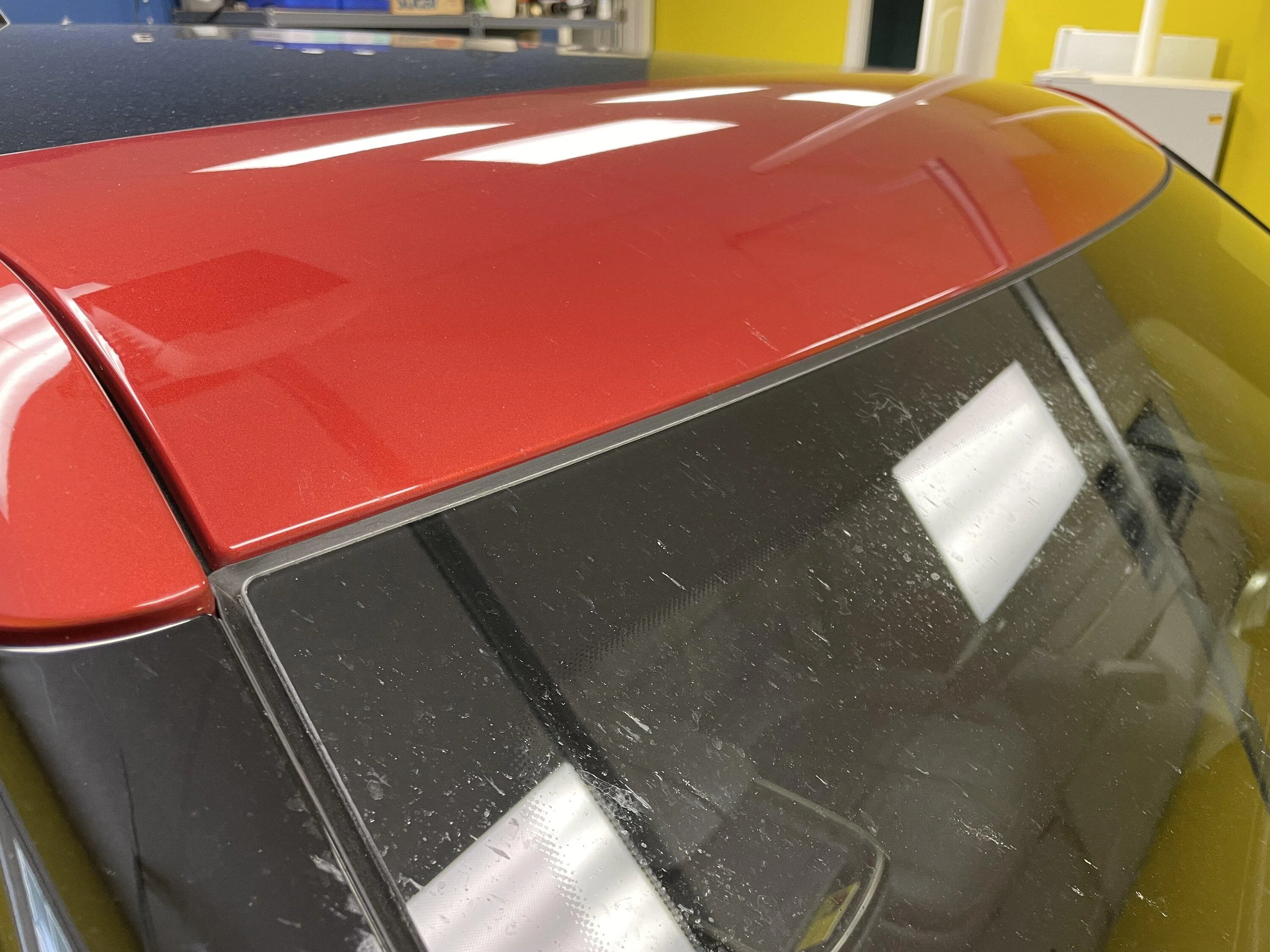 Rivian R1T R1S Top of Windshield Wind Noise IMG_1248
