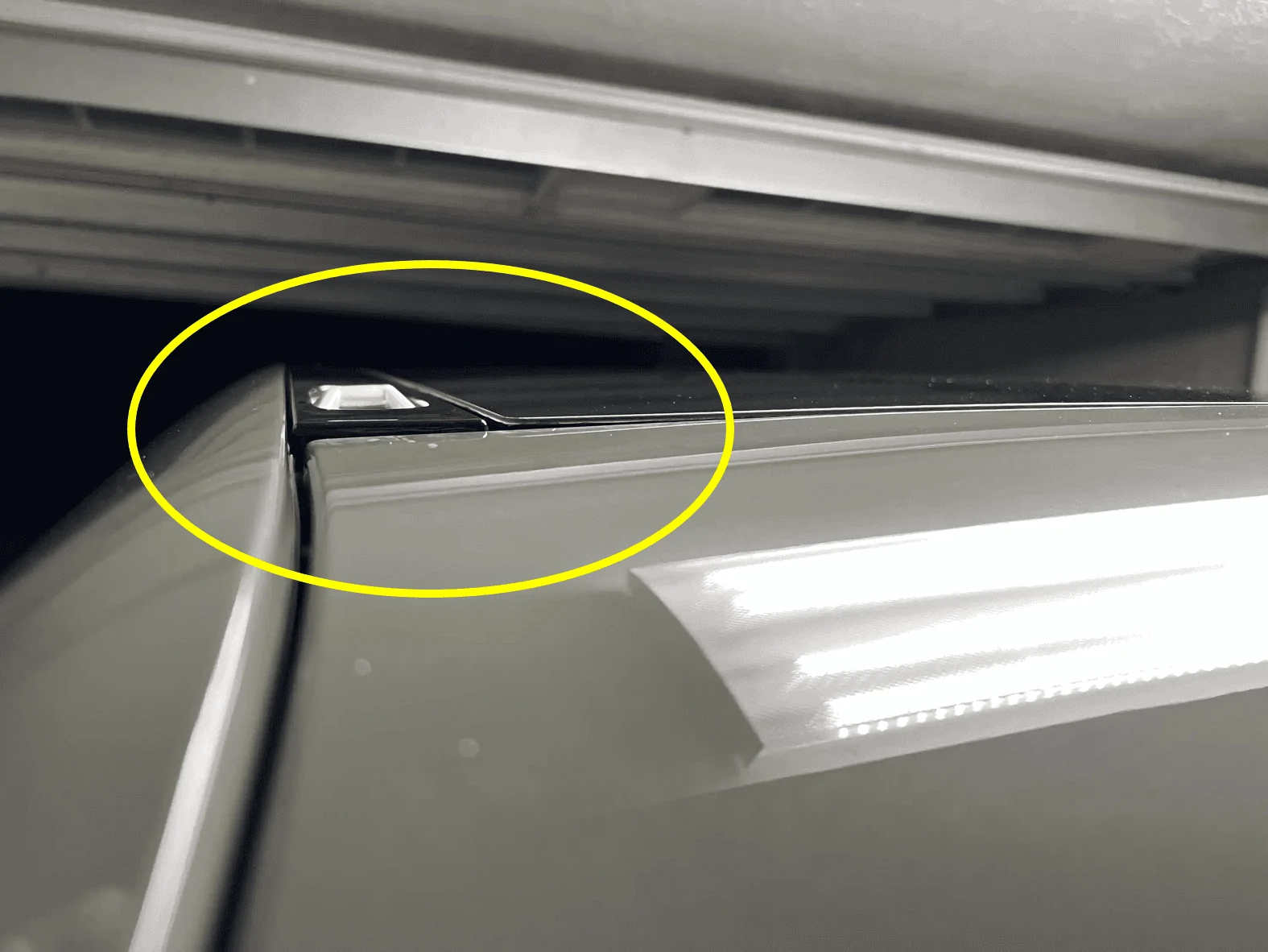 Rivian R1T R1S Top of Windshield Wind Noise Picture2