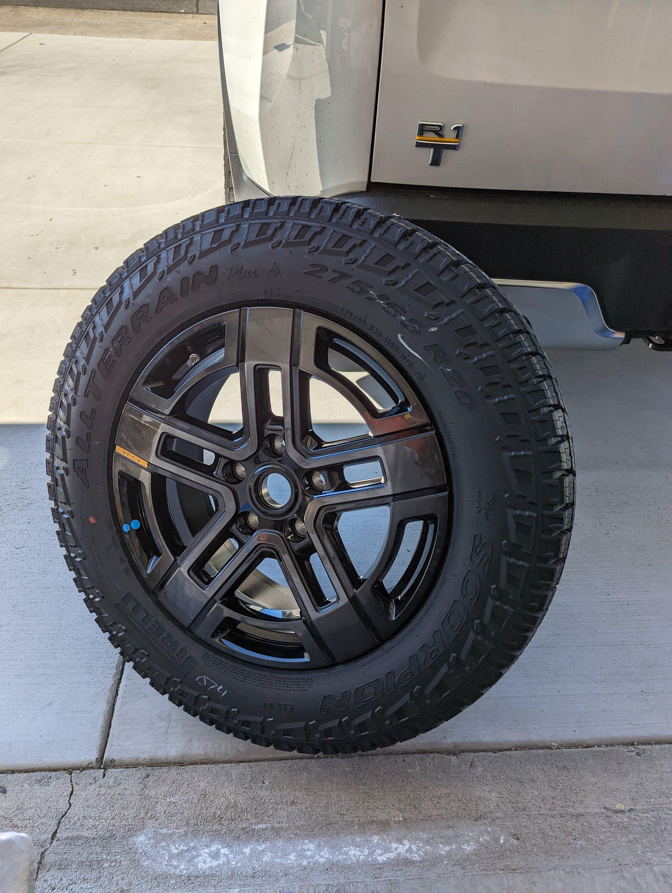 Rivian R1T R1S FS: Spare All Terrain 20" Dark $1200 PXL_20220924_202001948