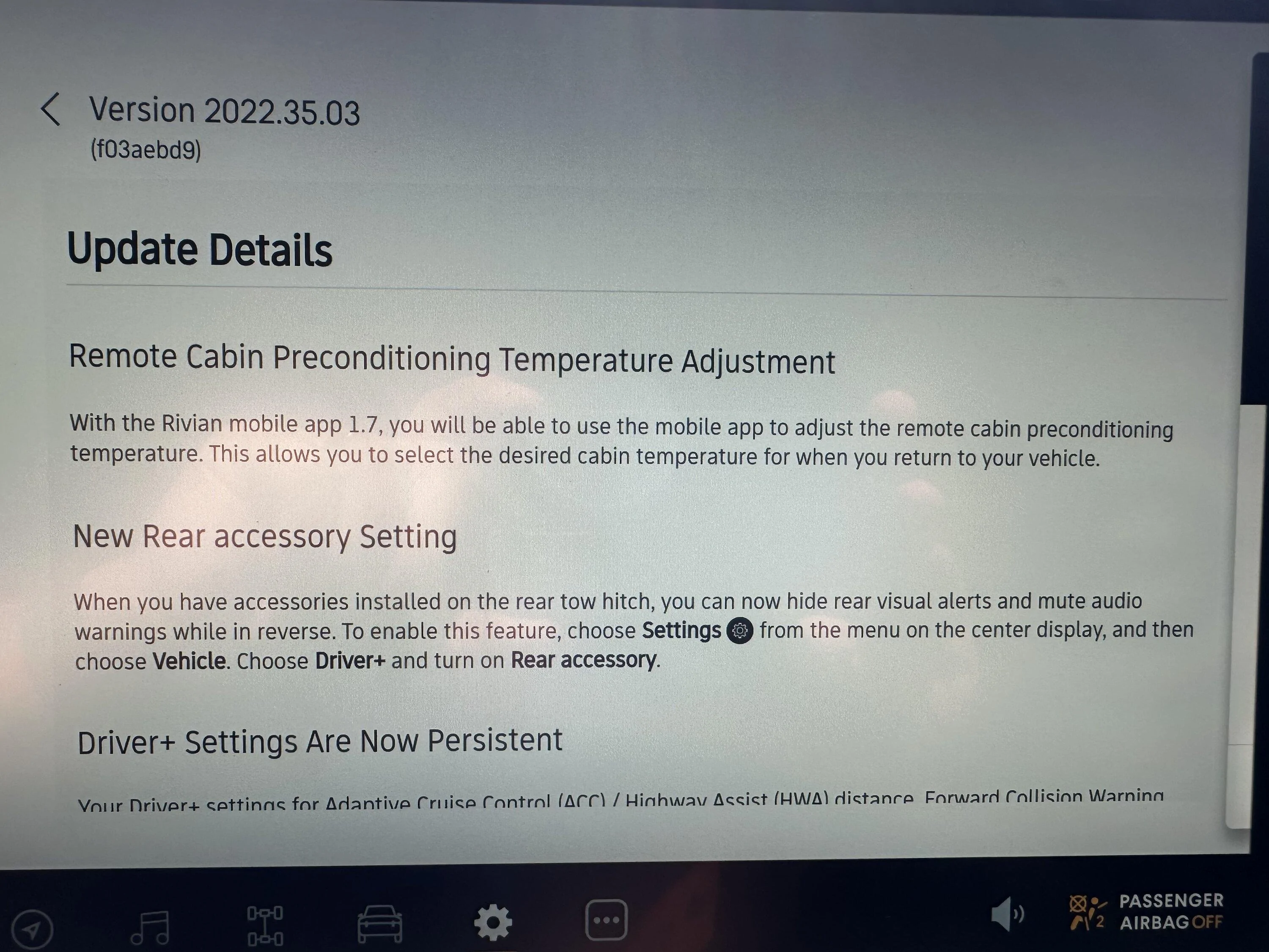 Rivian R1T R1S 2022.35 OTA software update rumors? 211AD069-27FE-4E27-B2FE-FD2186DD7A8D