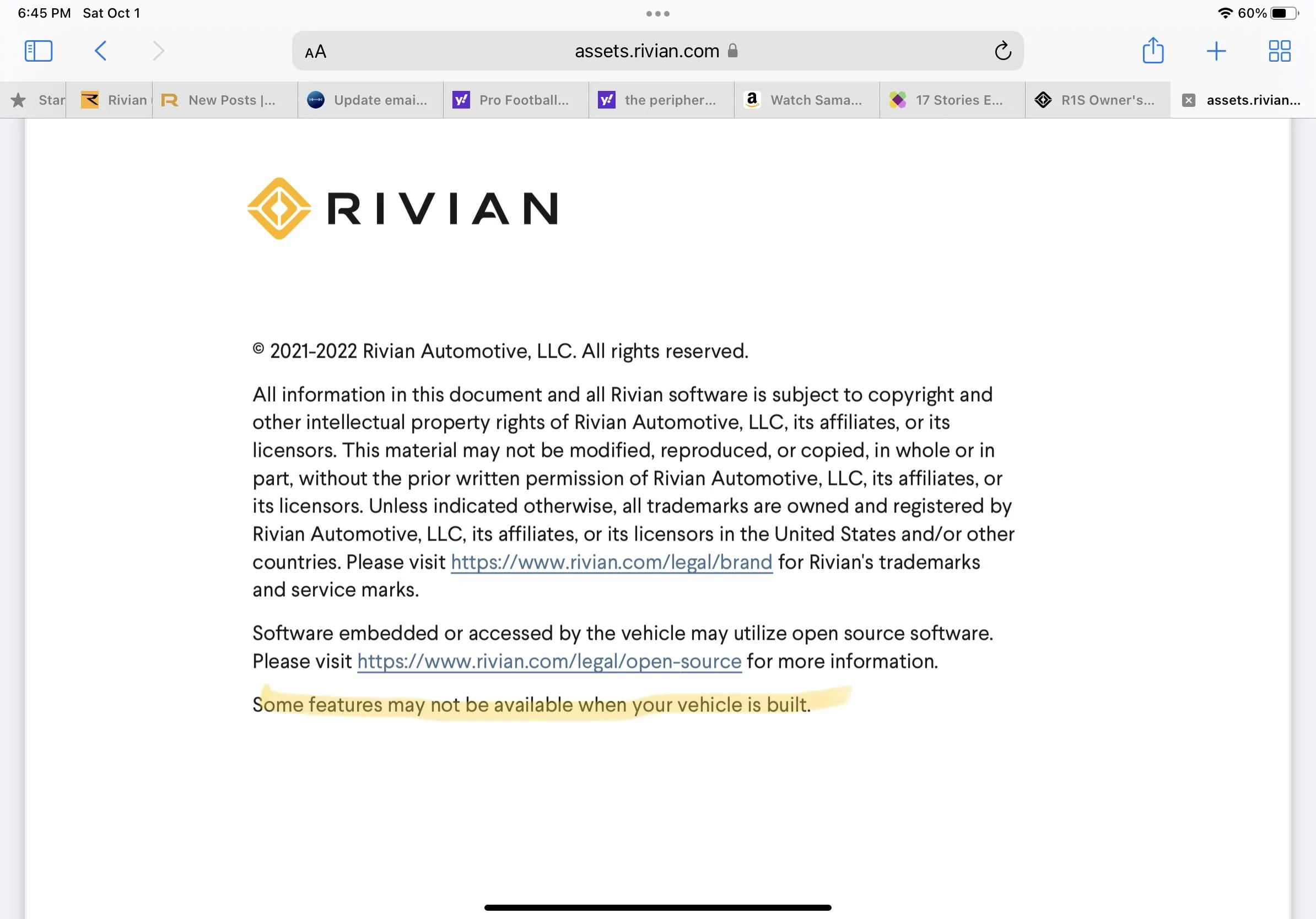 Rivian R1T R1S Rivian updates website: Two 12v outlets now (none in frunk) for R1T DBE38742-BD09-42F2-8158-C6CE9410371D
