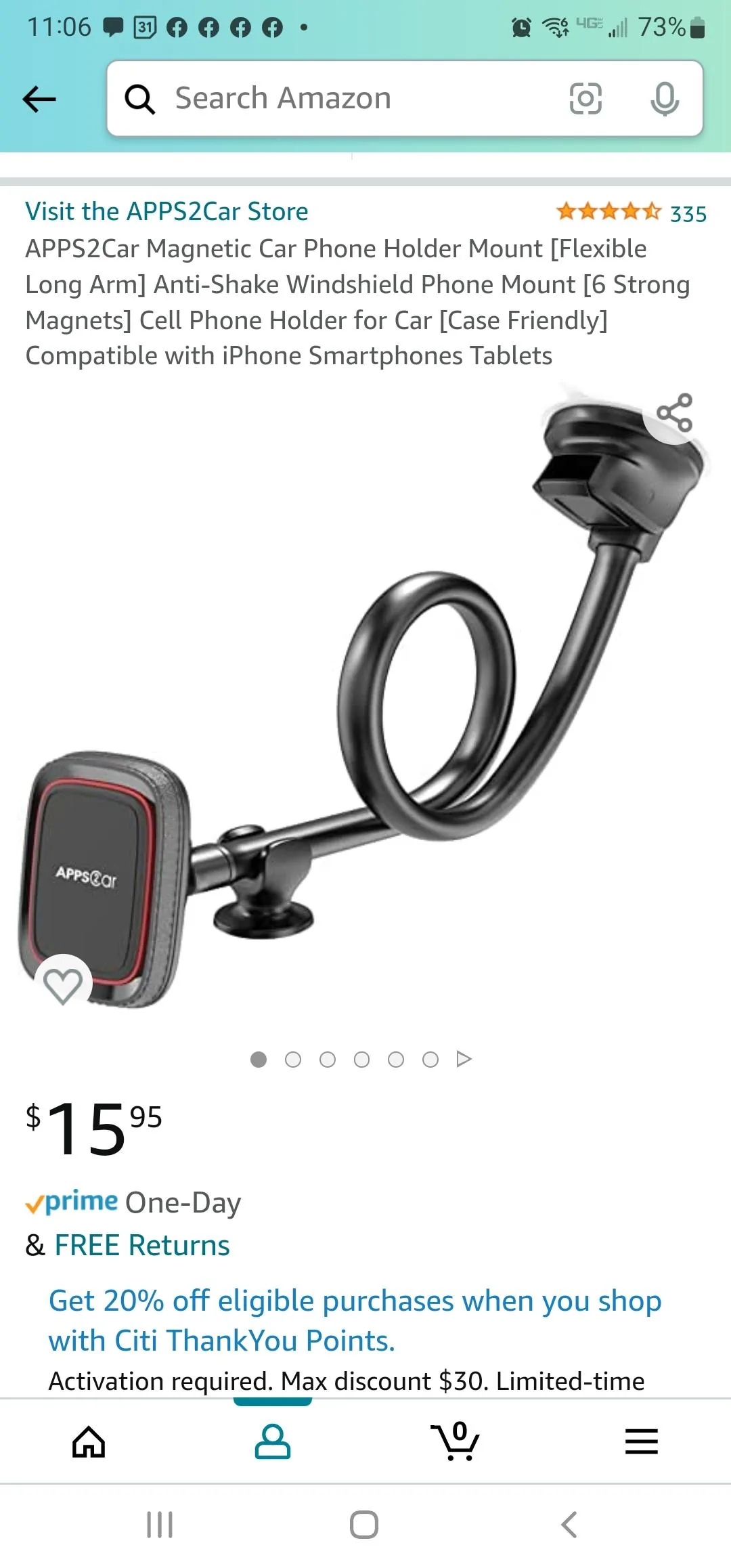 Rivian R1T R1S Mounting a cell phone.  Has anyone done it? Screenshot_20220927-110620_Amazon Shopping
