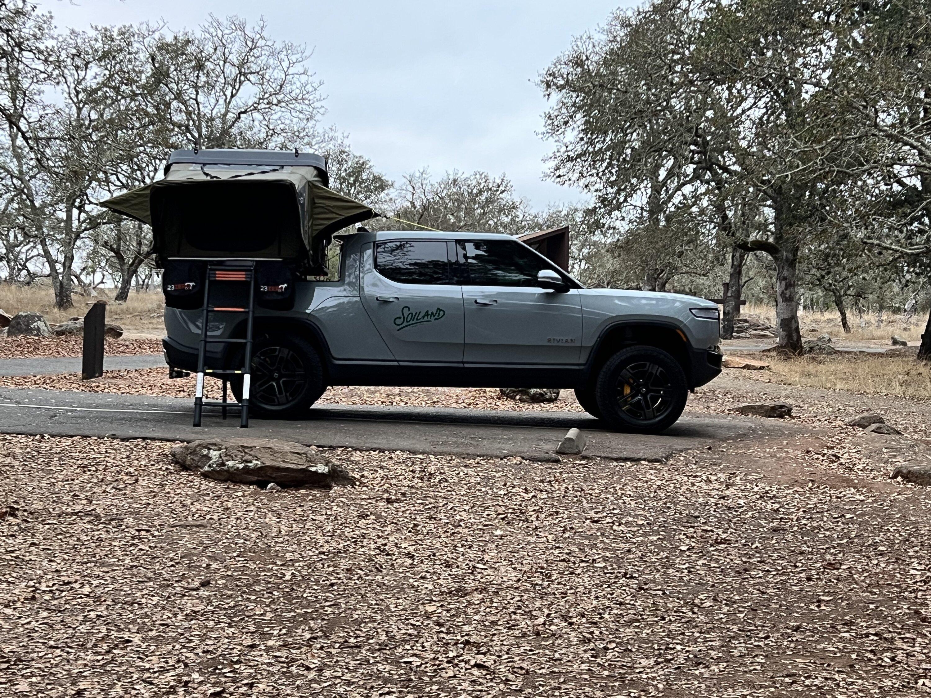 Rivian R1T R1S My camp mode leveling initial review 50DCD180-1813-4016-9A51-04E44A1CC1AE