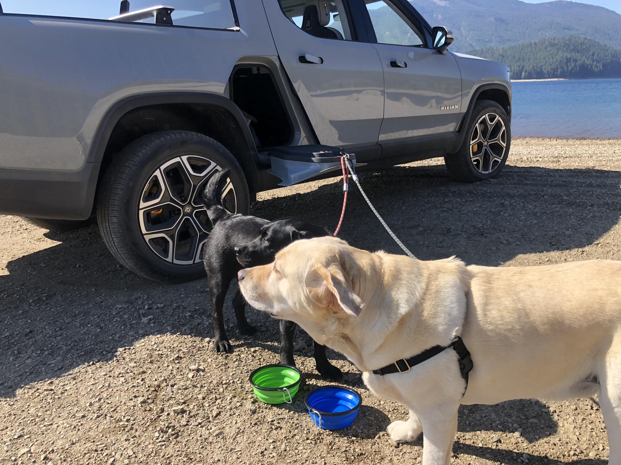 Rivian R1T R1S LIMESTONE R1T Photos lake6-jpe