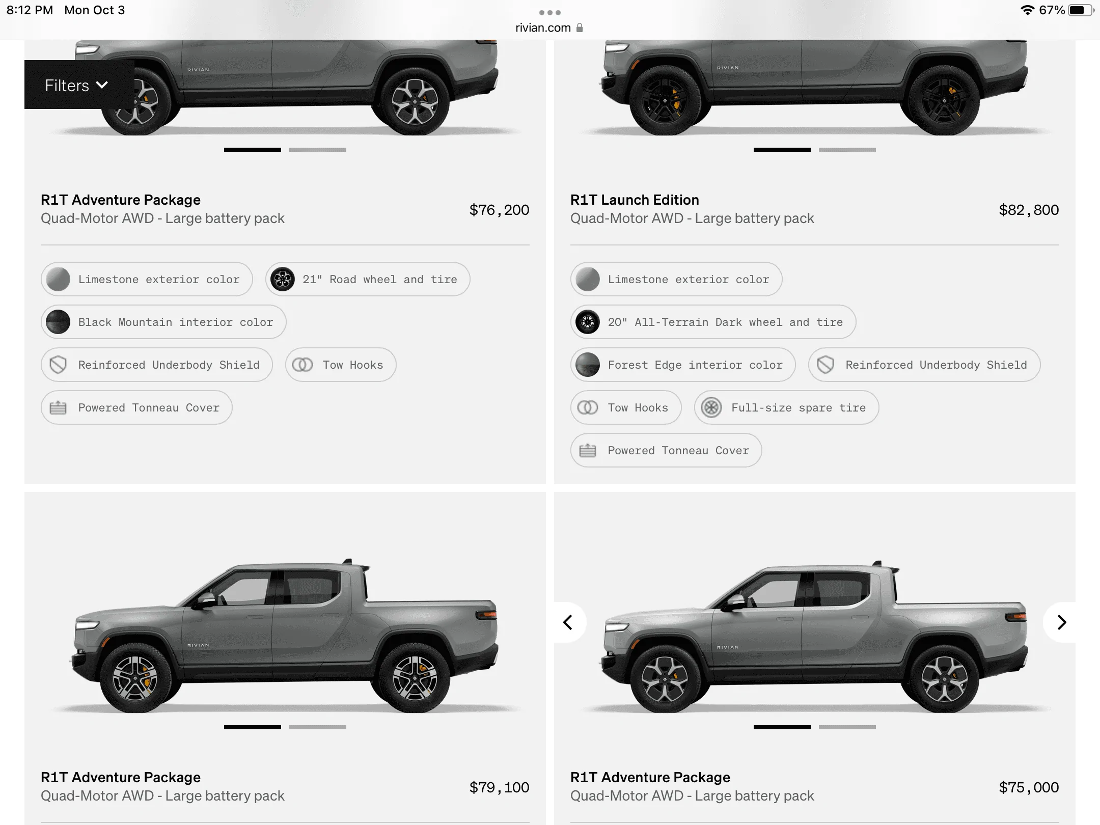Rivian R1T R1S Fresh inventory dump in the R1T Shop (LA area) 6ECEEFAA-7ED5-4B3A-B600-F42BB41E9008