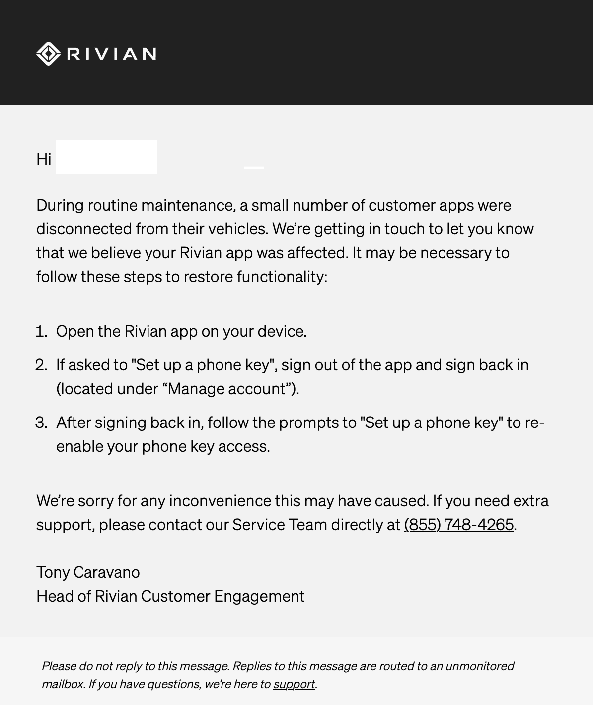 Rivian R1T R1S Lost phone key setup… Screen Shot 2022-10-04 at 1.40.55 PM