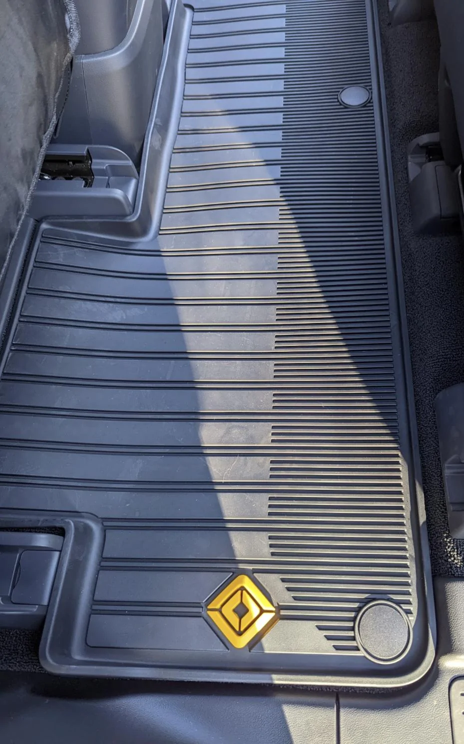 Rivian R1T R1S R1S all weather mats arrived - installed photos F96A33B5-91C8-49B3-841D-430F203F5B41