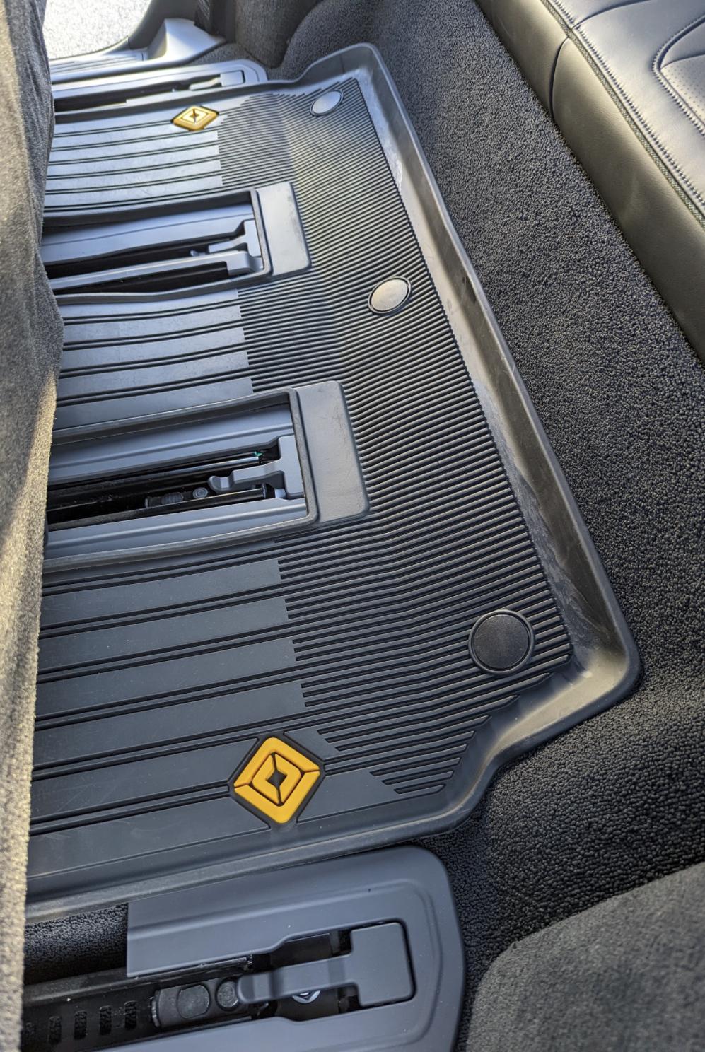 Rivian R1T R1S R1S all weather mats arrived - installed photos DFA91BFD-F83D-433F-B618-CDE6F52DA7F3